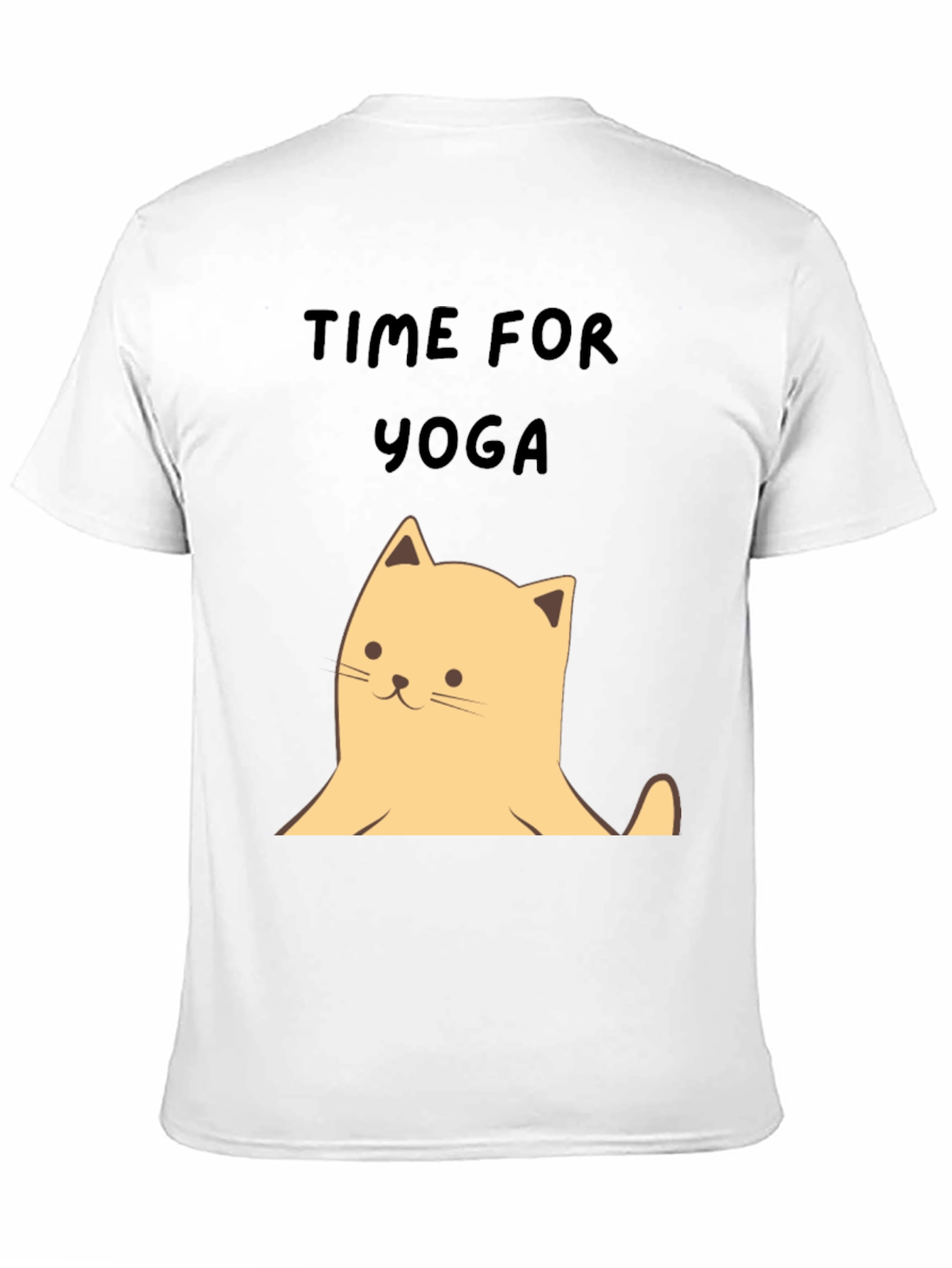Yoga Cat Graphic Tee - Soft Cotton Unisex T-Shirt
