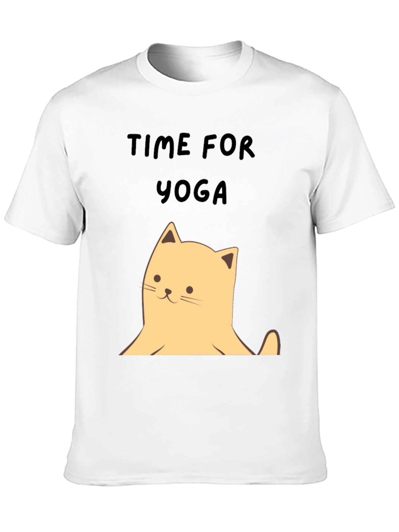 Yoga Cat Graphic Tee - Soft Cotton Unisex T-Shirt
