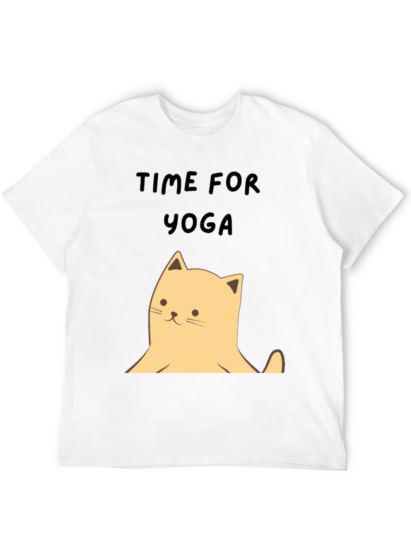 Yoga Cat Graphic Tee - Soft Cotton Unisex T-Shirt