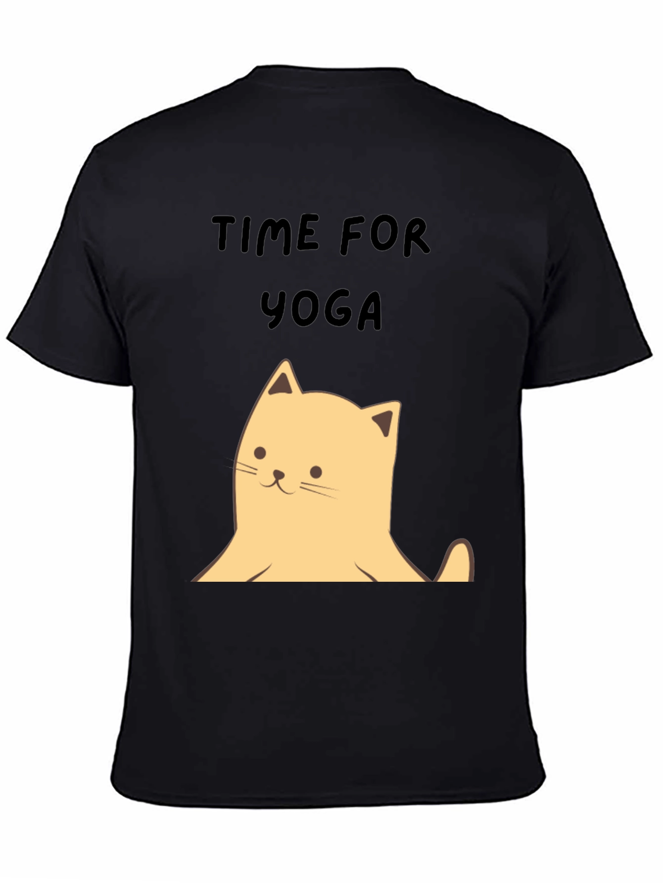 Yoga Cat Graphic Tee - Soft Cotton Unisex T-Shirt