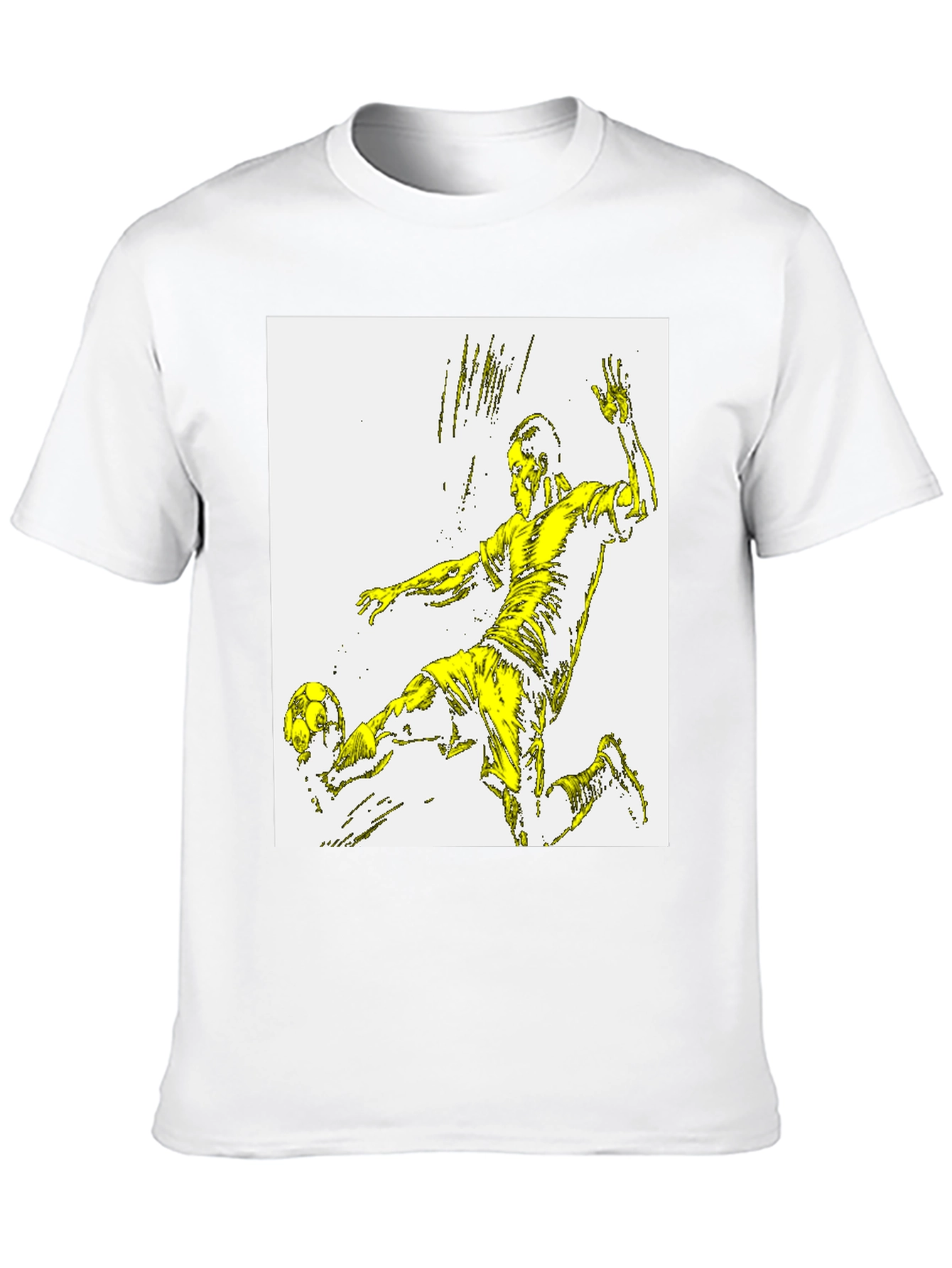 Soccer Player Graphic Tee - Black