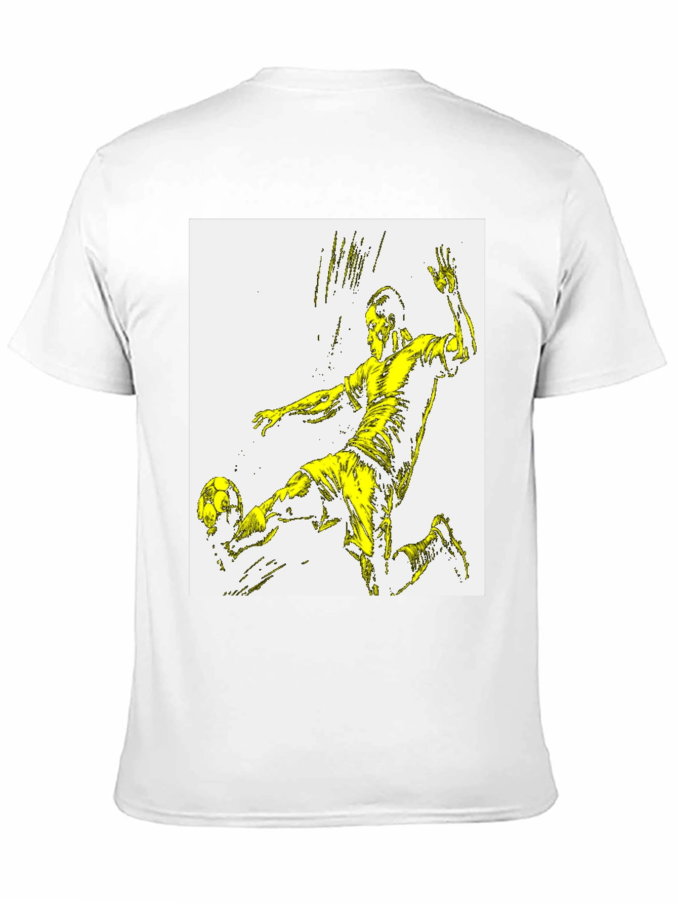 Soccer Player Graphic Tee - Black