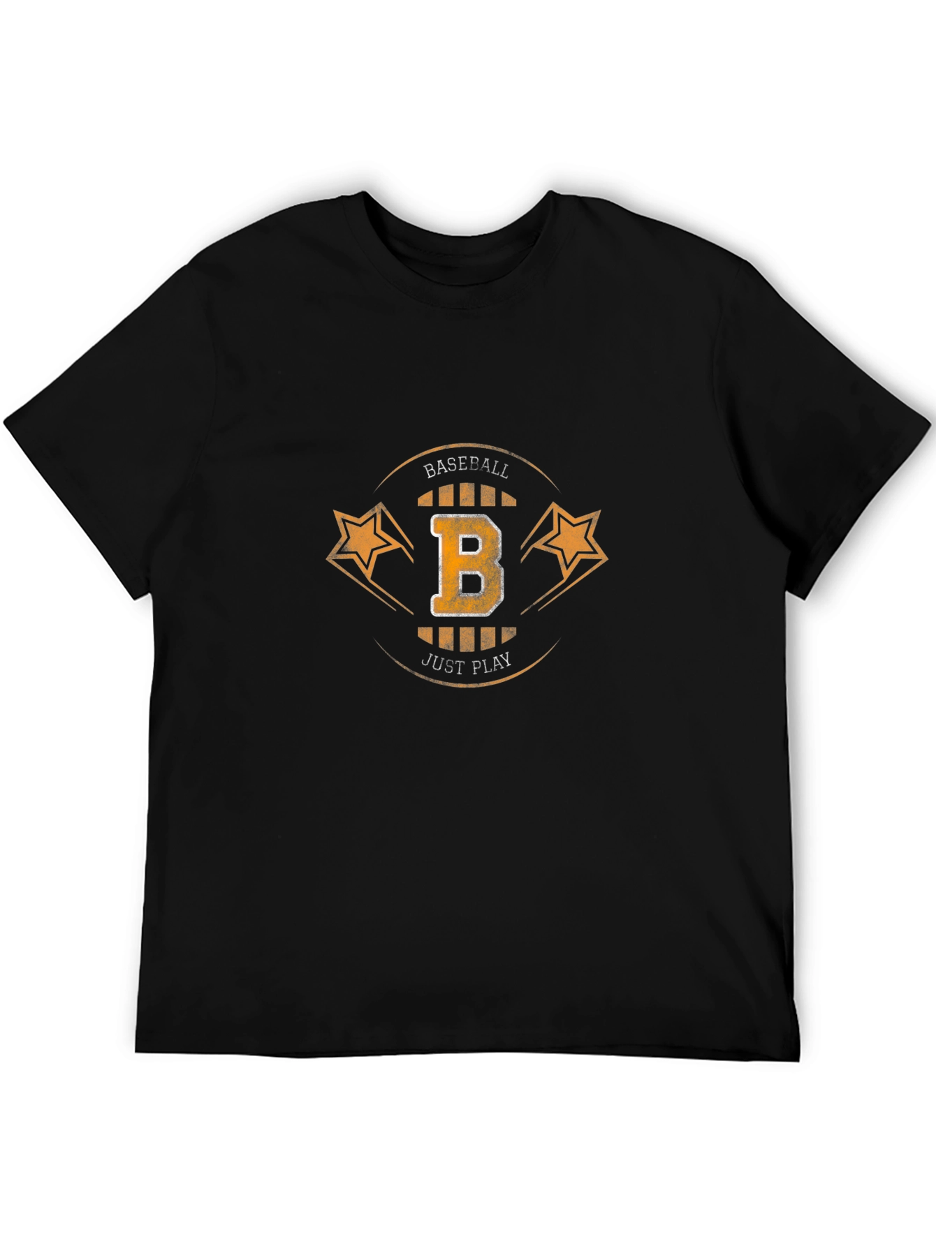 Baseball B Graphic T-Shirt - Black
