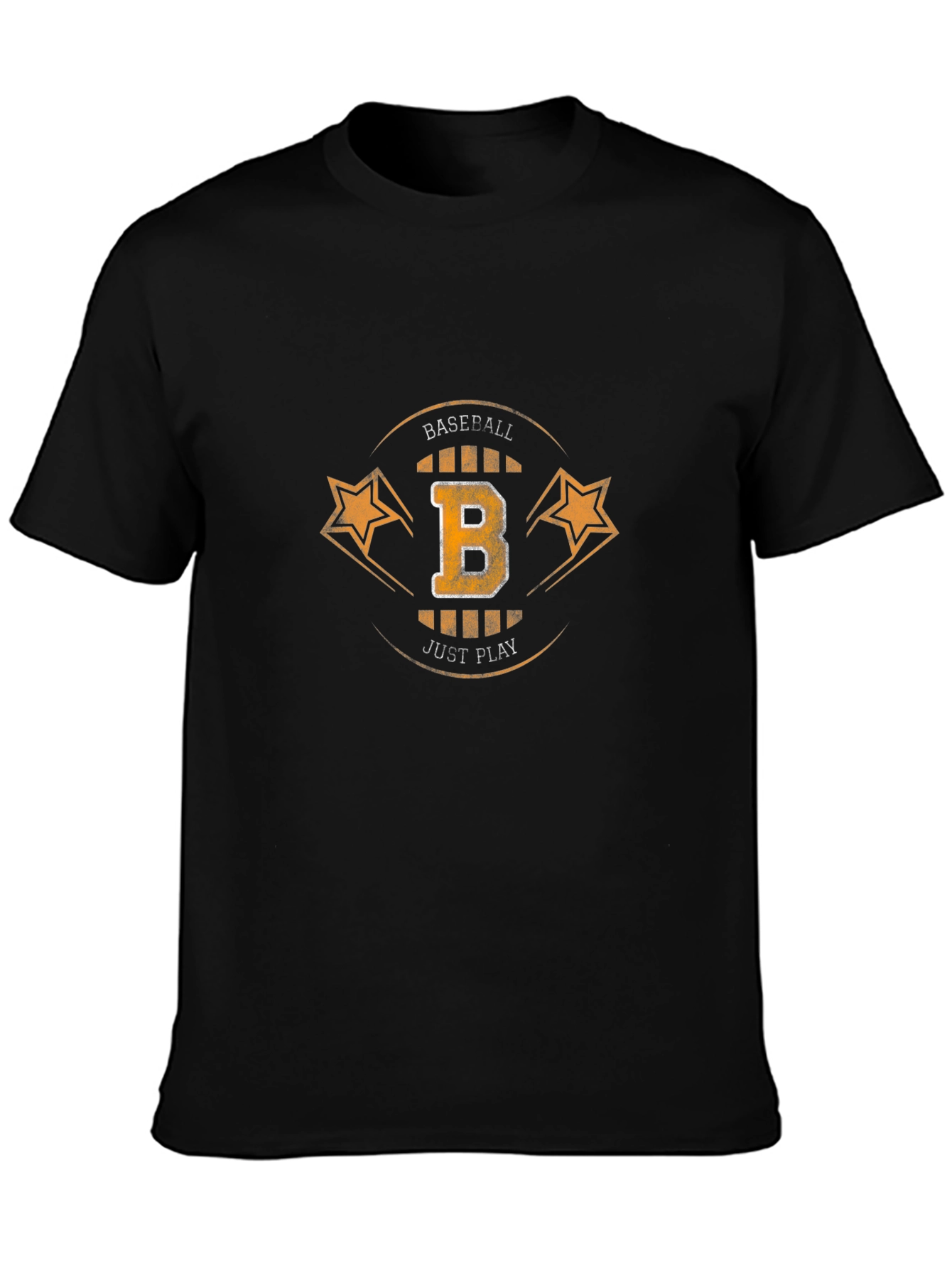 Baseball B Graphic T-Shirt - Black