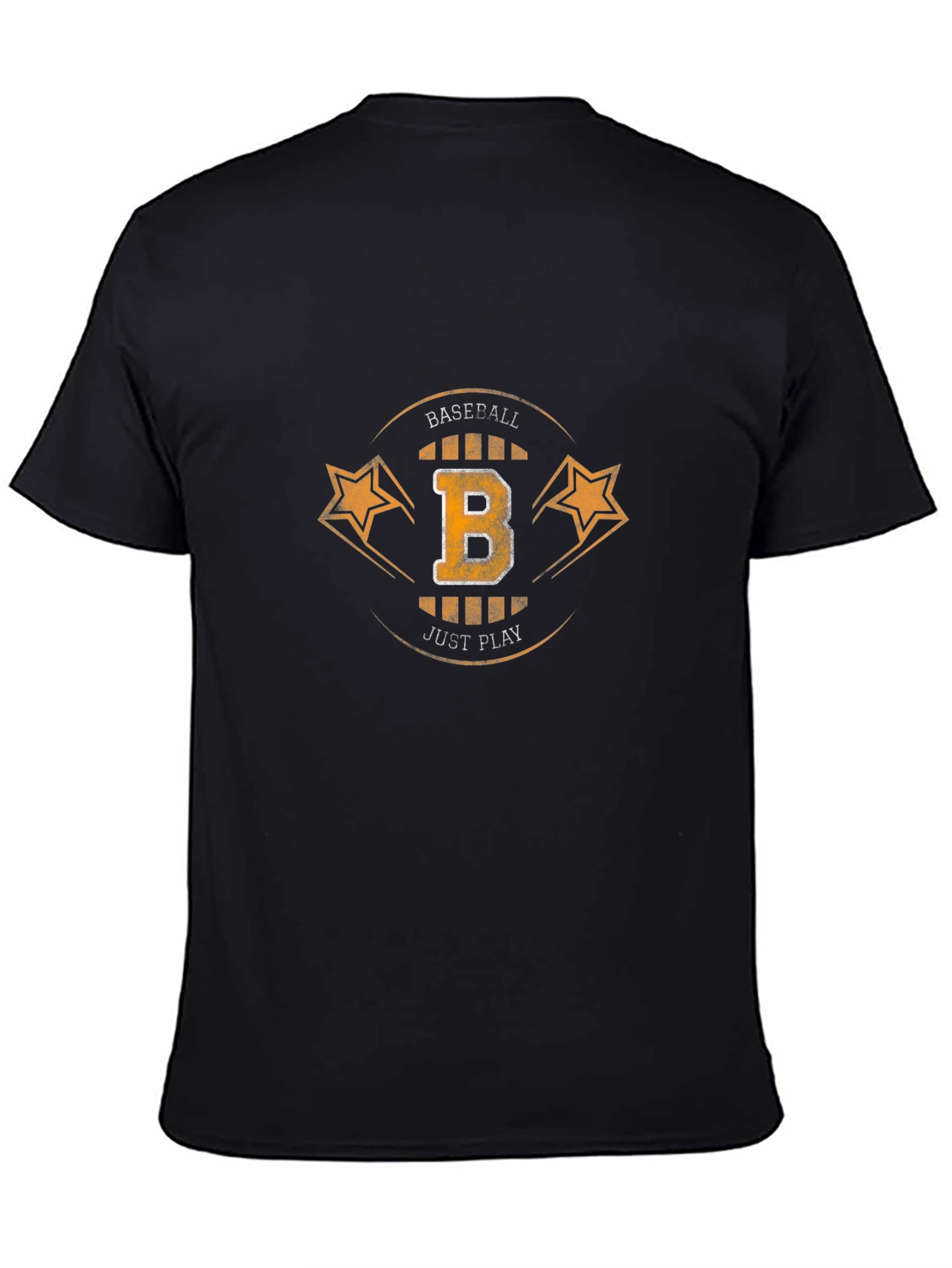 Baseball B Graphic T-Shirt - Black