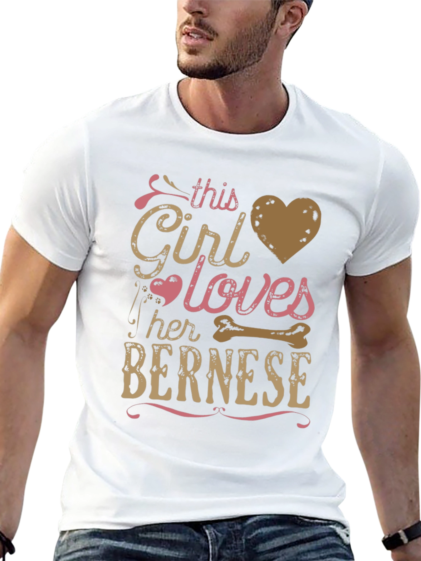 This Girl Loves Her Bernese Dog T-Shirt