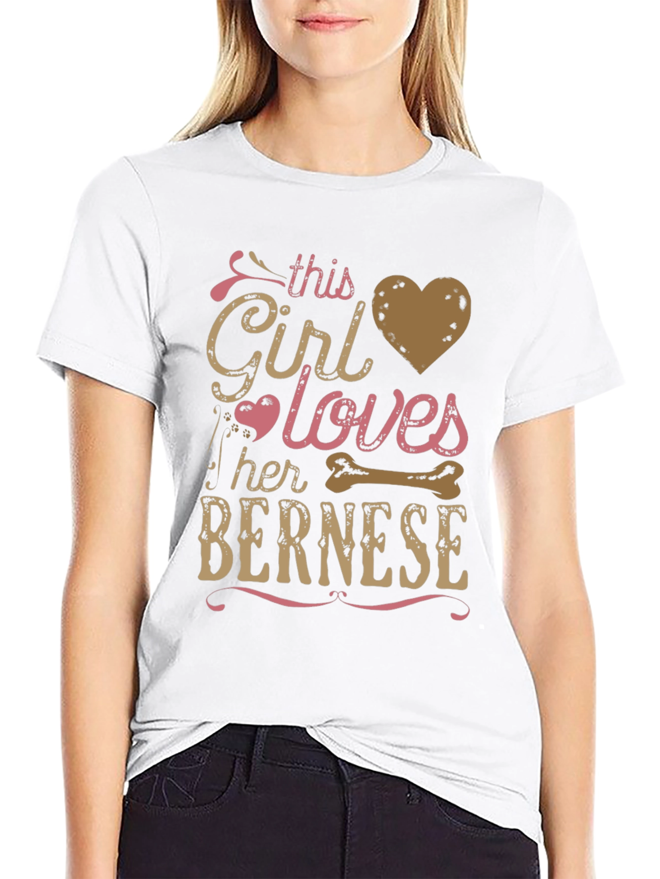 This Girl Loves Her Bernese Dog T-Shirt
