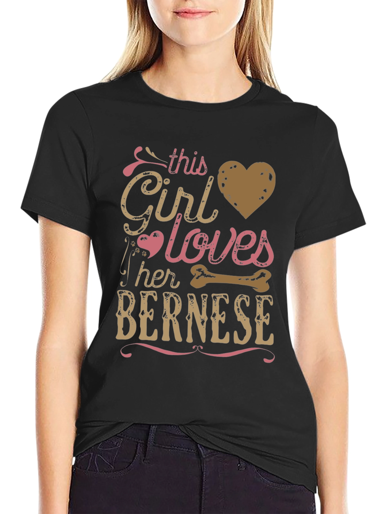This Girl Loves Her Bernese Dog T-Shirt