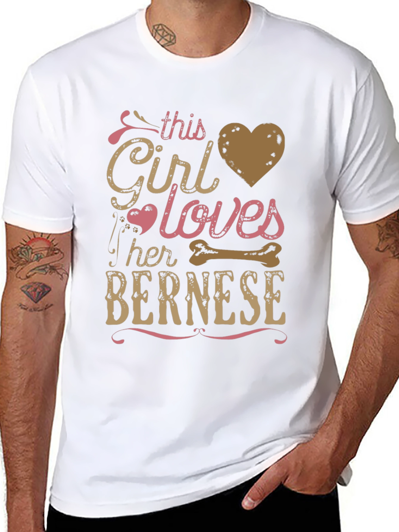 This Girl Loves Her Bernese Dog T-Shirt
