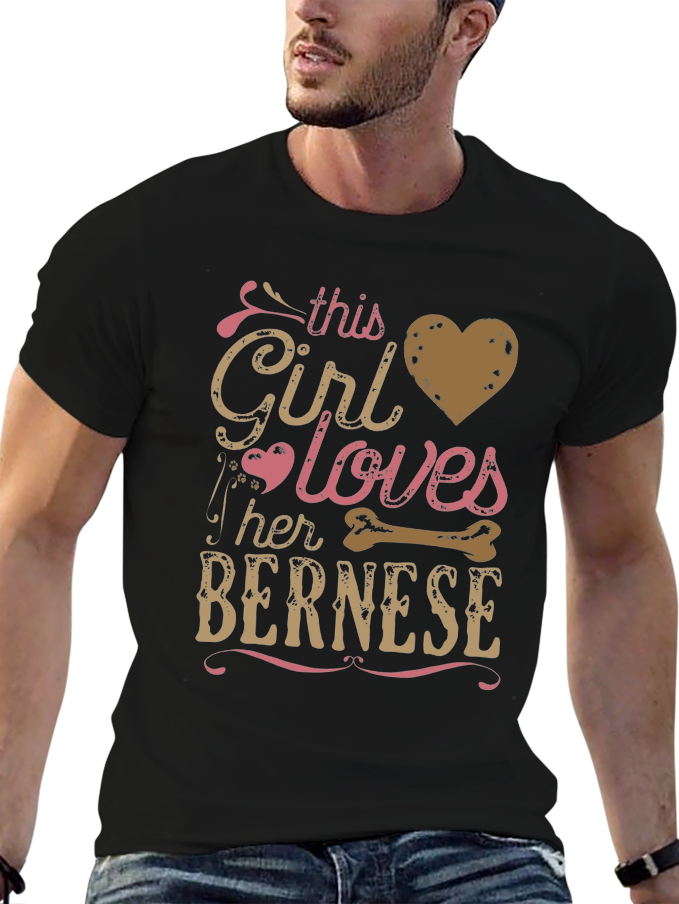This Girl Loves Her Bernese Dog T-Shirt