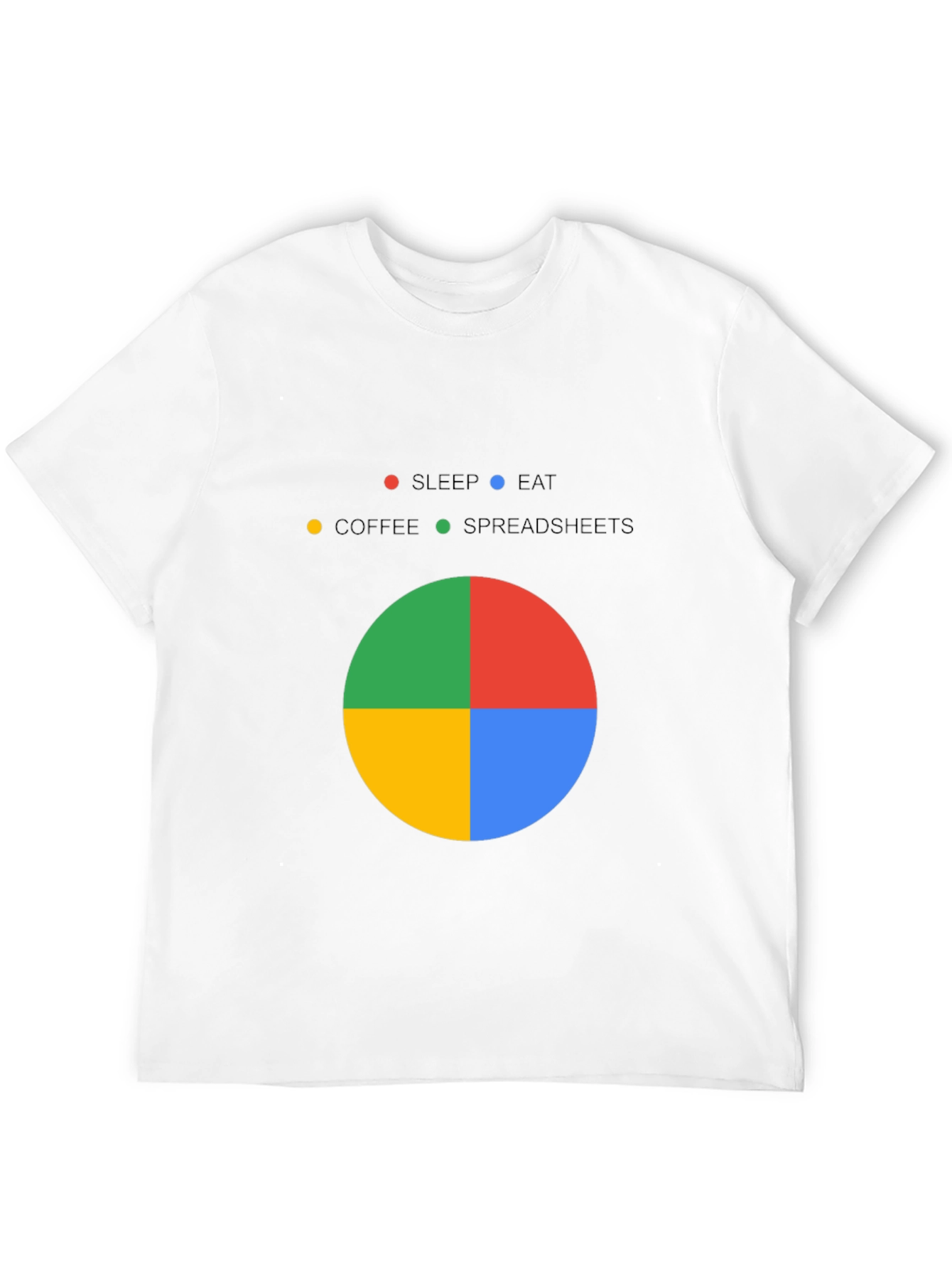 Spreadsheet Pie Chart T-Shirt - Excel Lover Gift