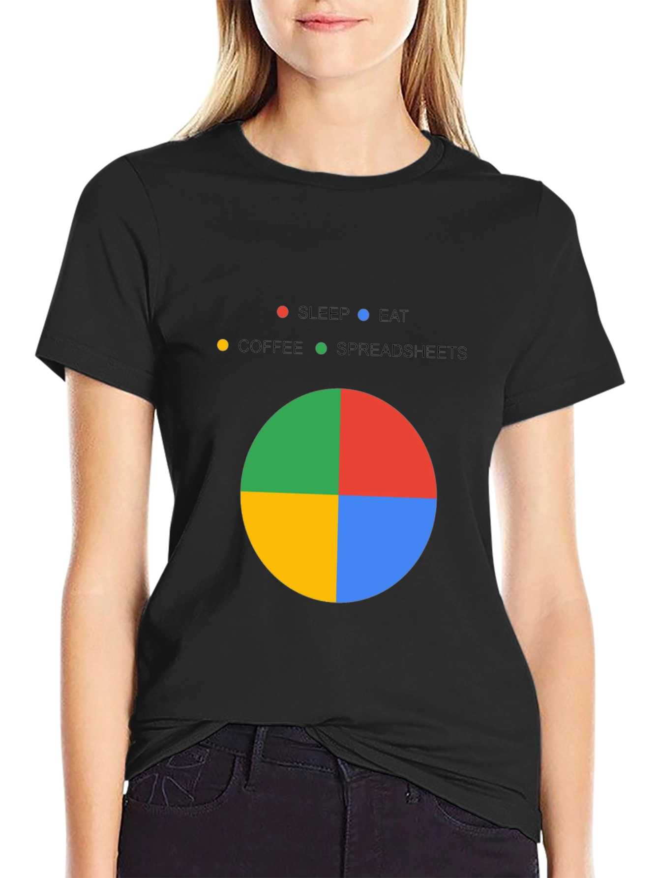 Spreadsheet Pie Chart T-Shirt - Excel Lover Gift