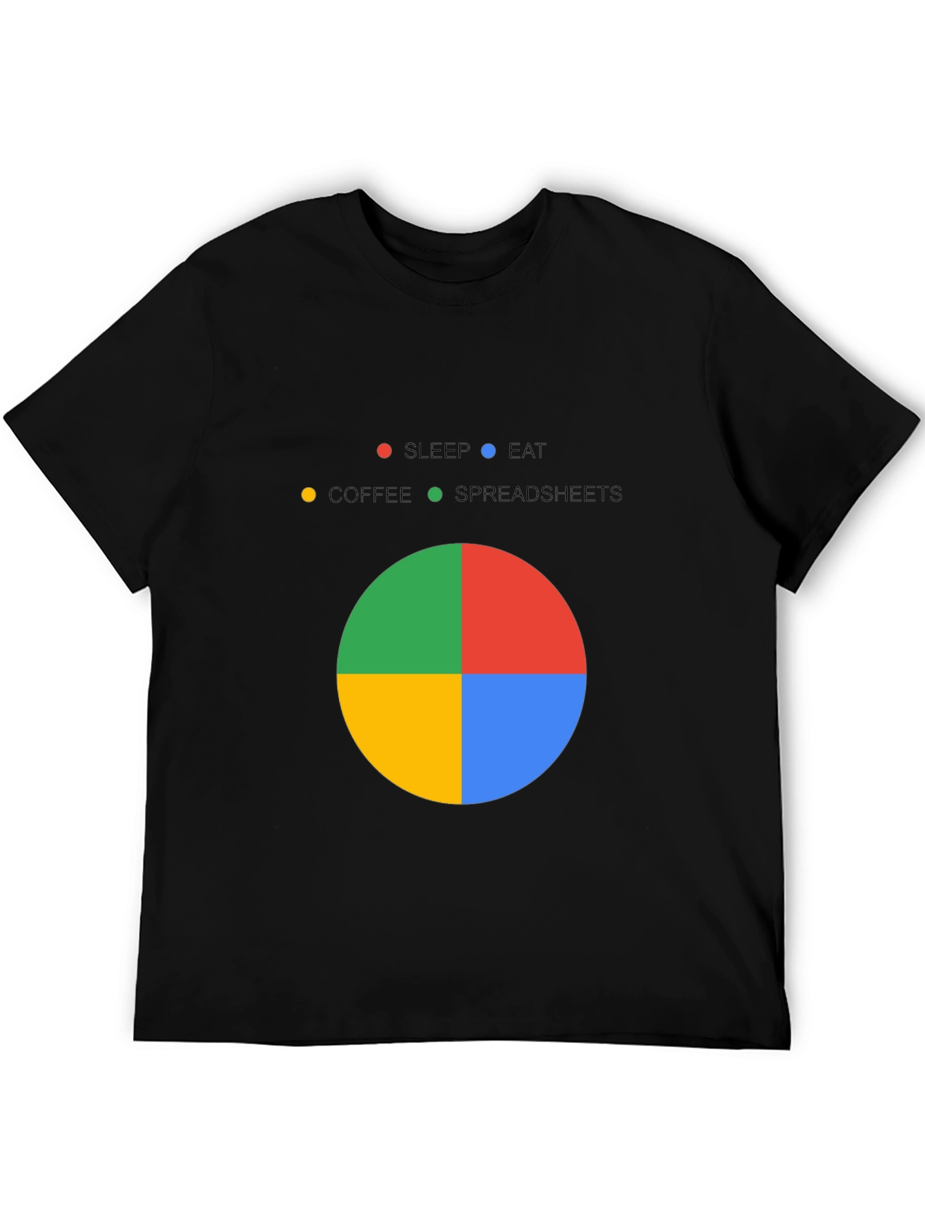 Spreadsheet Pie Chart T-Shirt - Excel Lover Gift