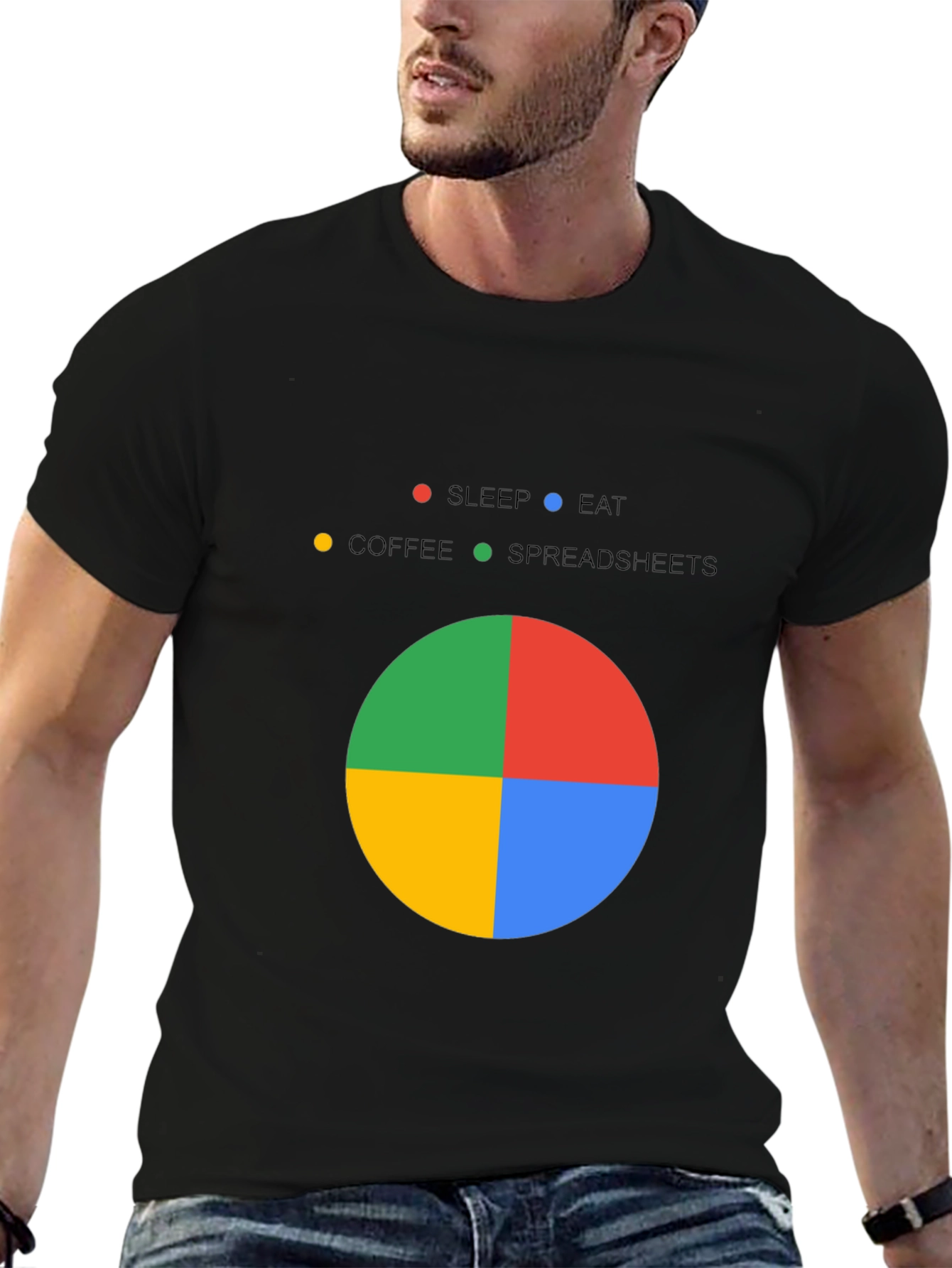 Spreadsheet Pie Chart T-Shirt - Excel Lover Gift