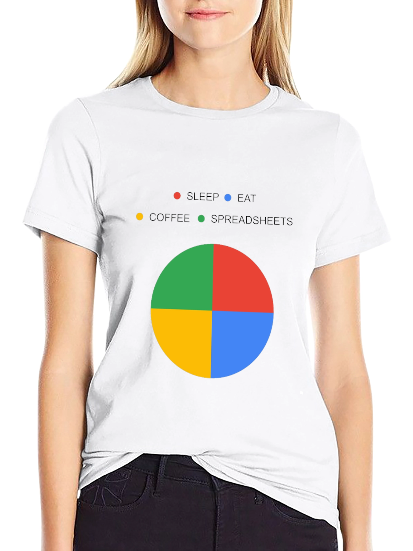 Spreadsheet Pie Chart T-Shirt - Excel Lover Gift