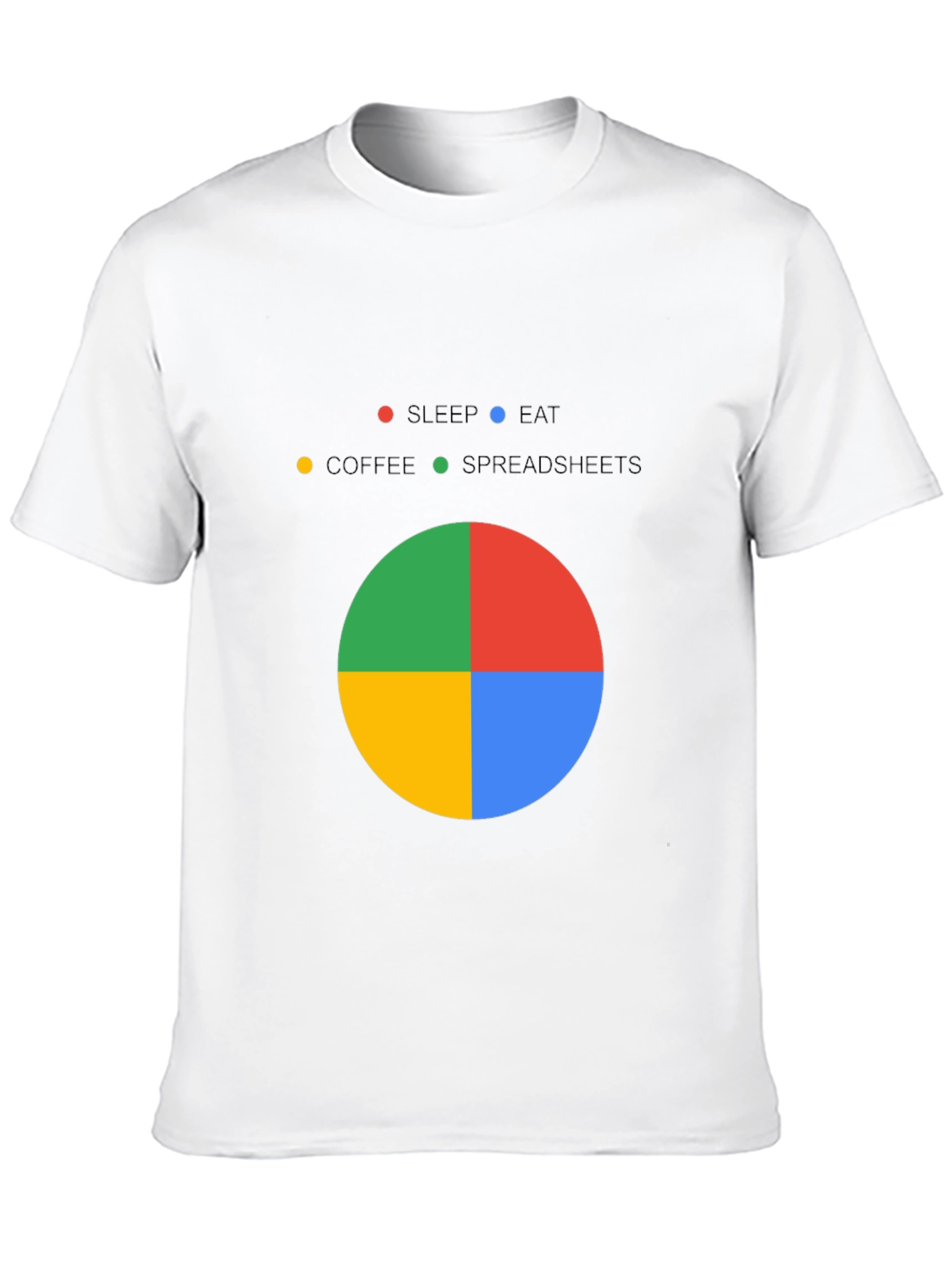 Spreadsheet Pie Chart T-Shirt - Excel Lover Gift
