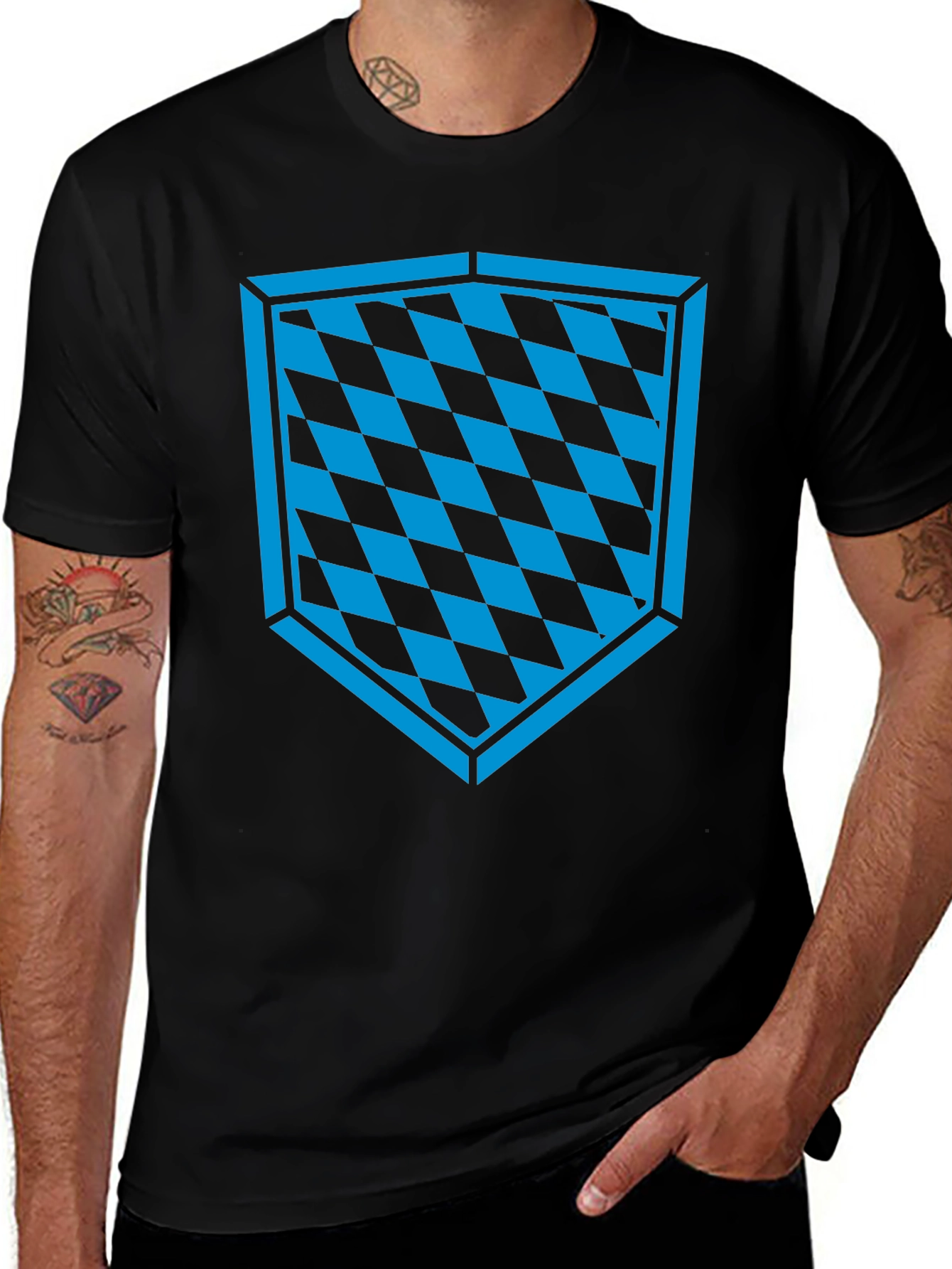 Bavarian Shield Graphic T-Shirt - Black