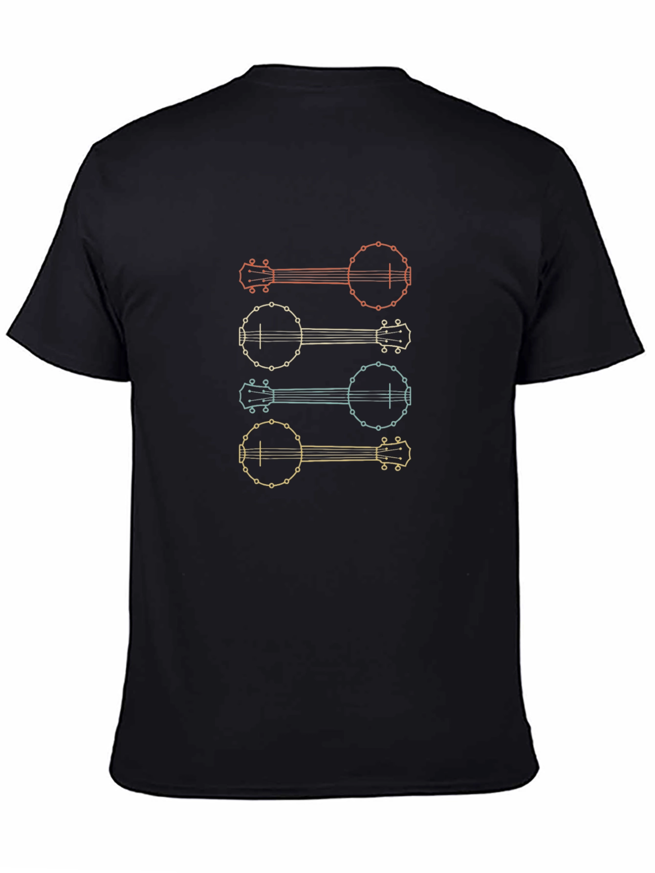 Retro Banjo Graphic Tee - Musical Instrument T-Shirt