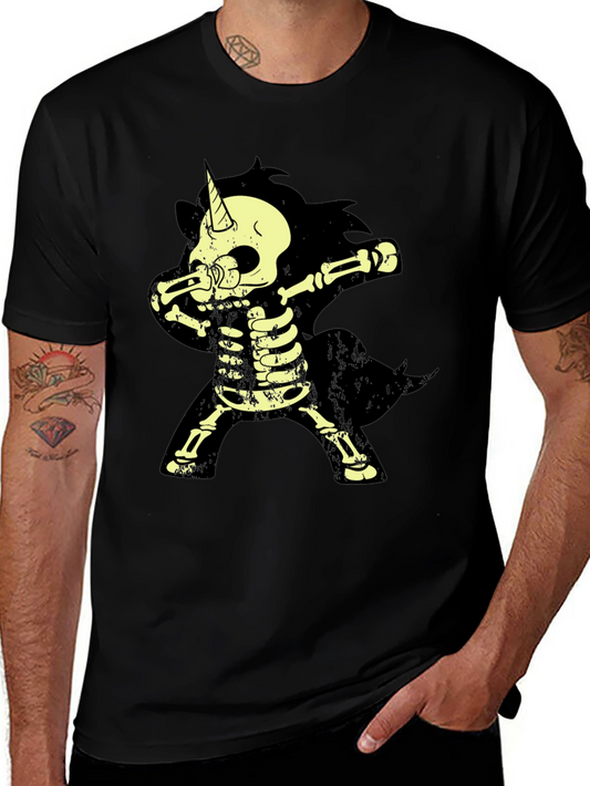 Unicorn Skeleton Dab T-Shirt - Halloween