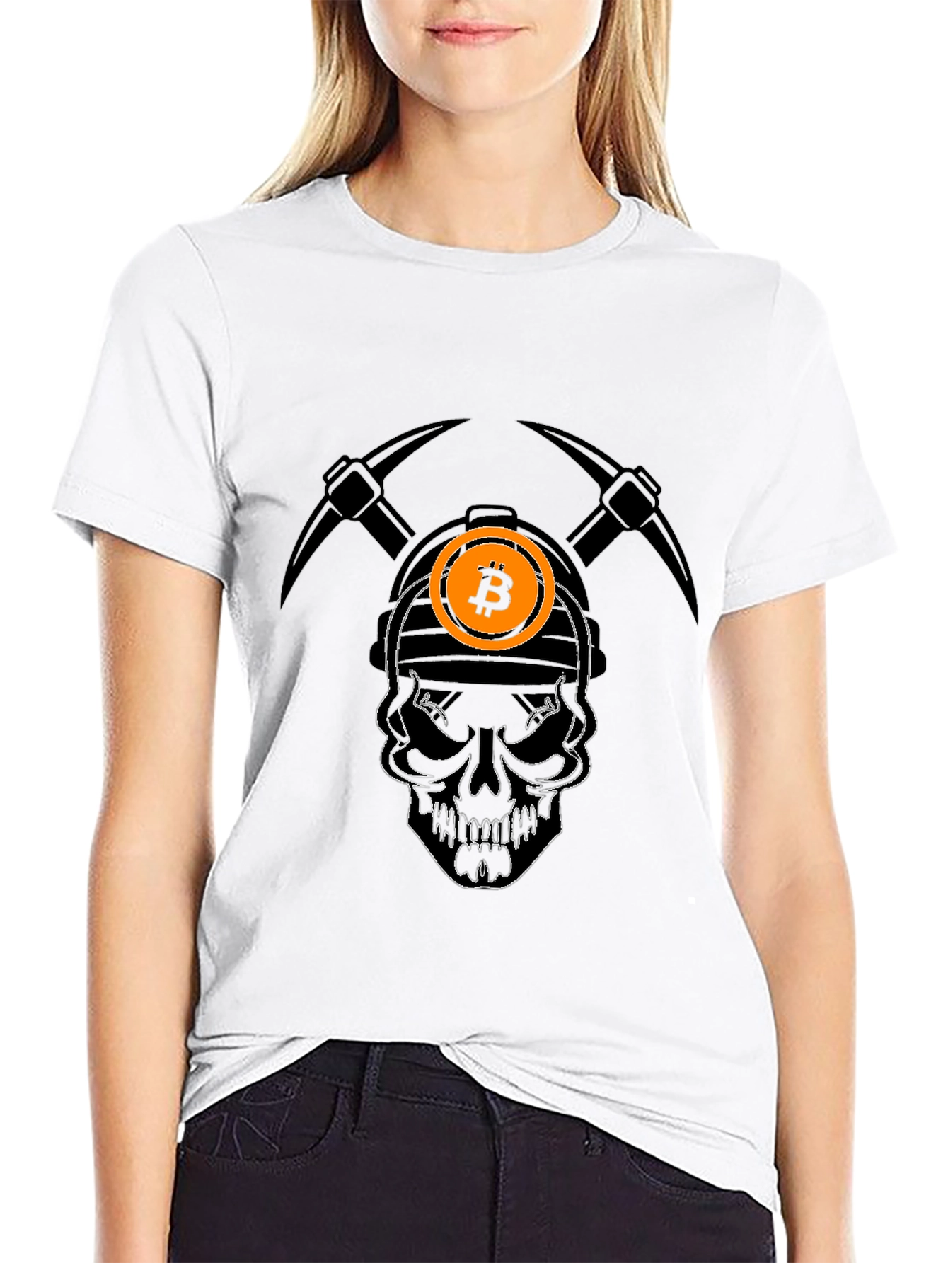 Bitcoin Miner Skull T-Shirt - Crypto Tee
