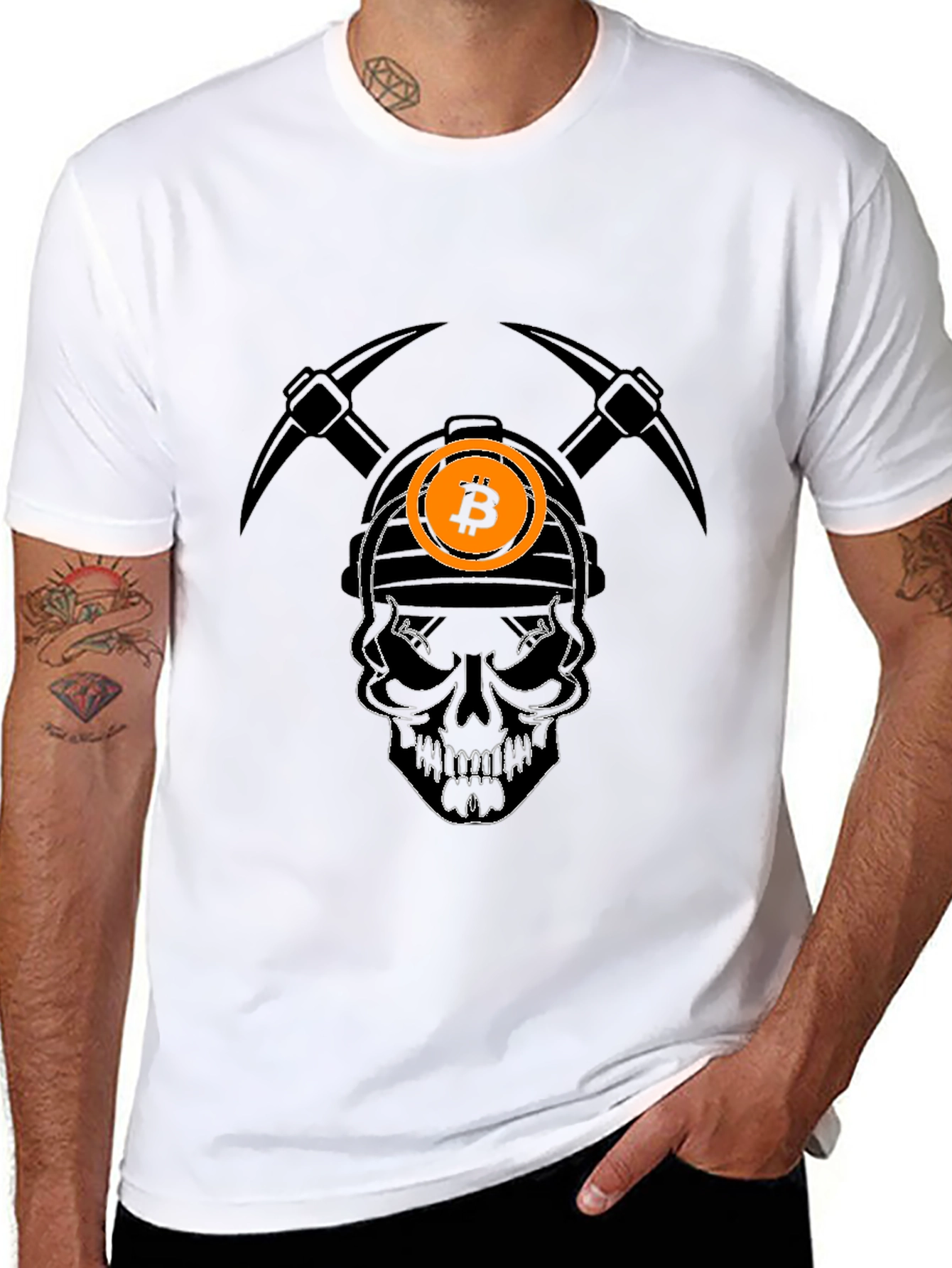 Bitcoin Miner Skull T-Shirt - Crypto Tee