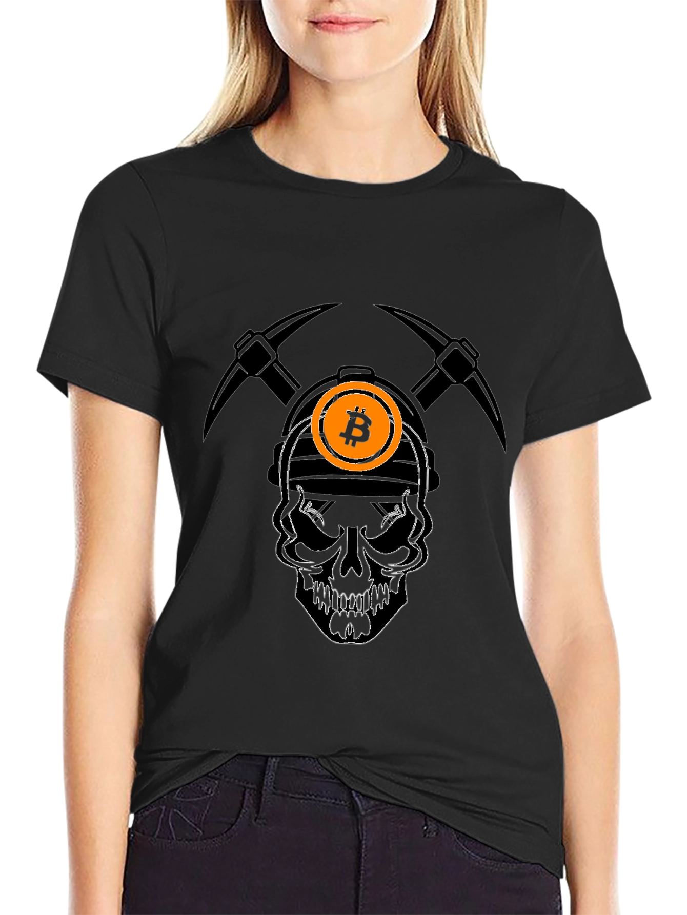 Bitcoin Miner Skull T-Shirt - Crypto Tee