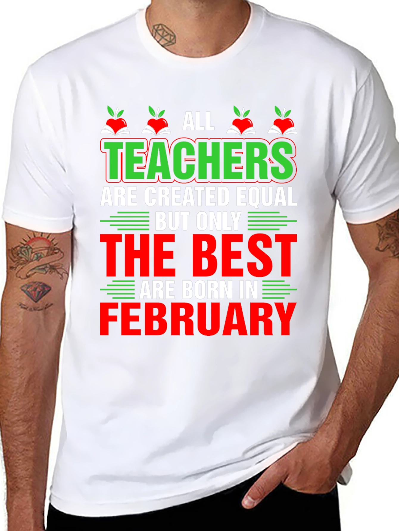 Teacher February Birthday T-Shirt