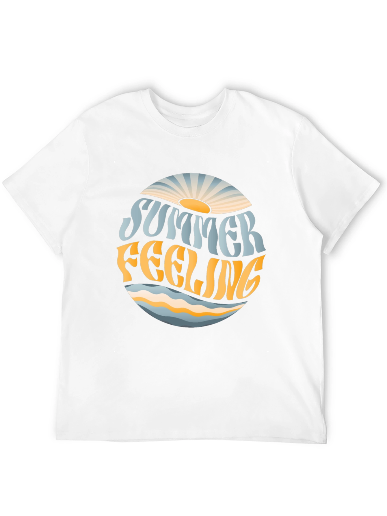 Summer Feeling Graphic T-Shirt - Trendy Tee
