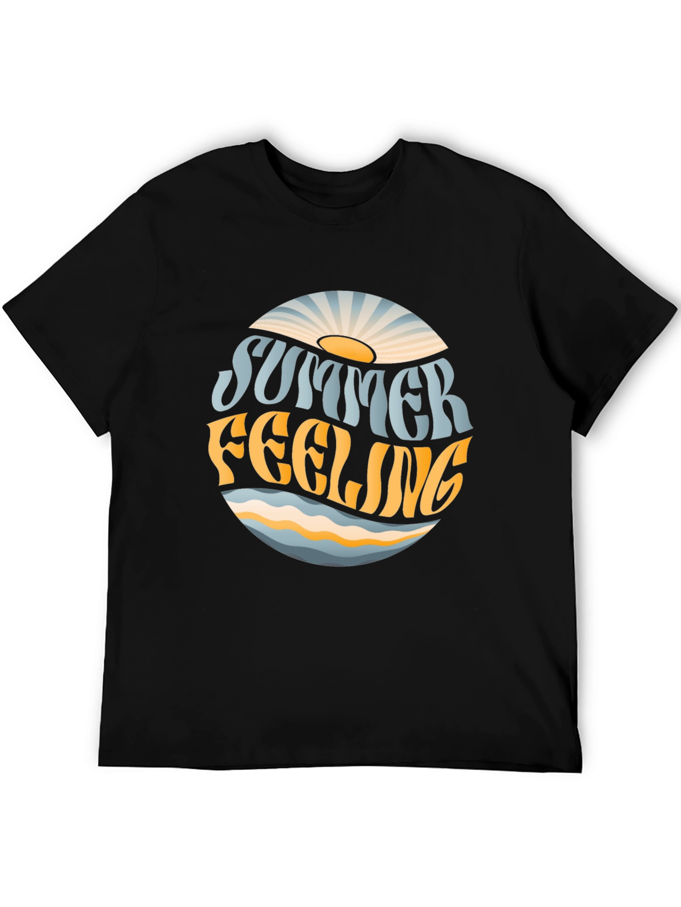 Summer Feeling Graphic T-Shirt - Trendy Tee