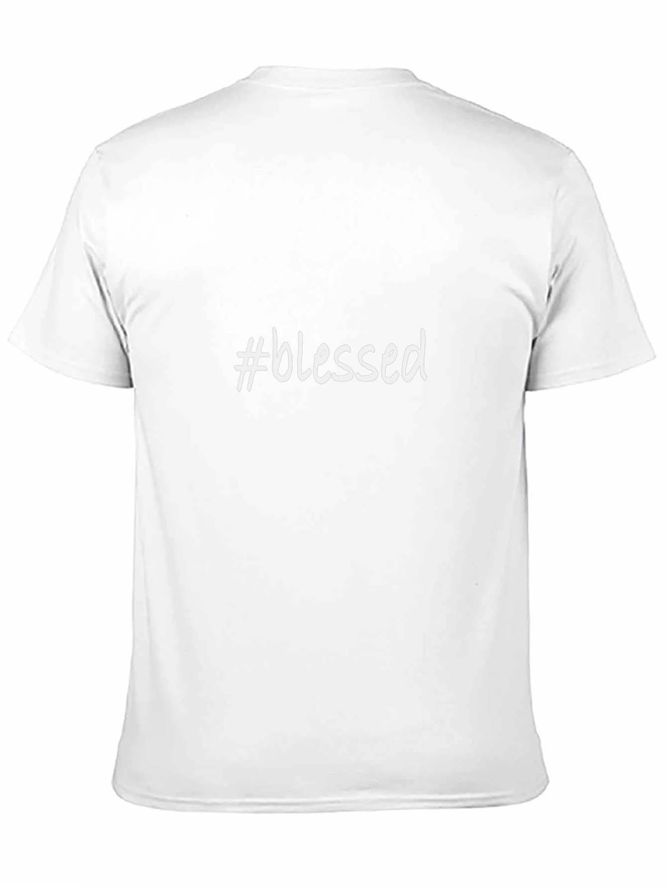 #blessed Graphic Print Black Cotton T-Shirt