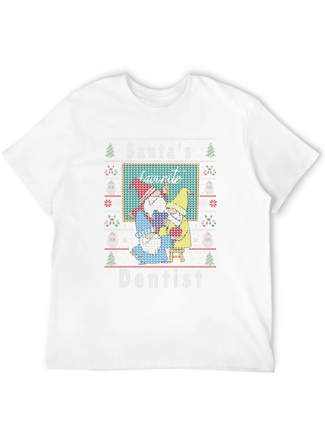 Santas Favorite Dentist Ugly Christmas Sweater T-Shirt