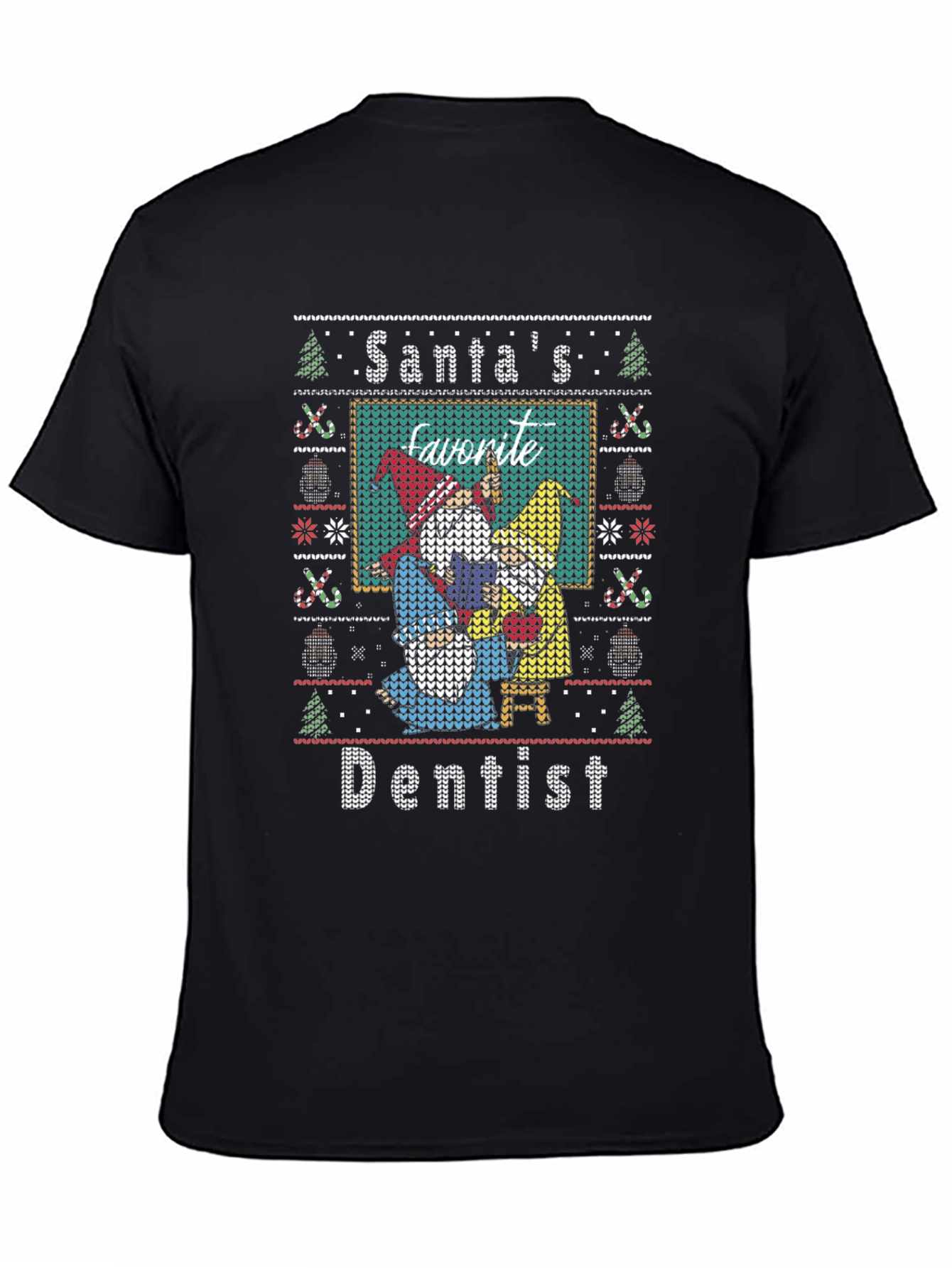Santas Favorite Dentist Ugly Christmas Sweater T-Shirt