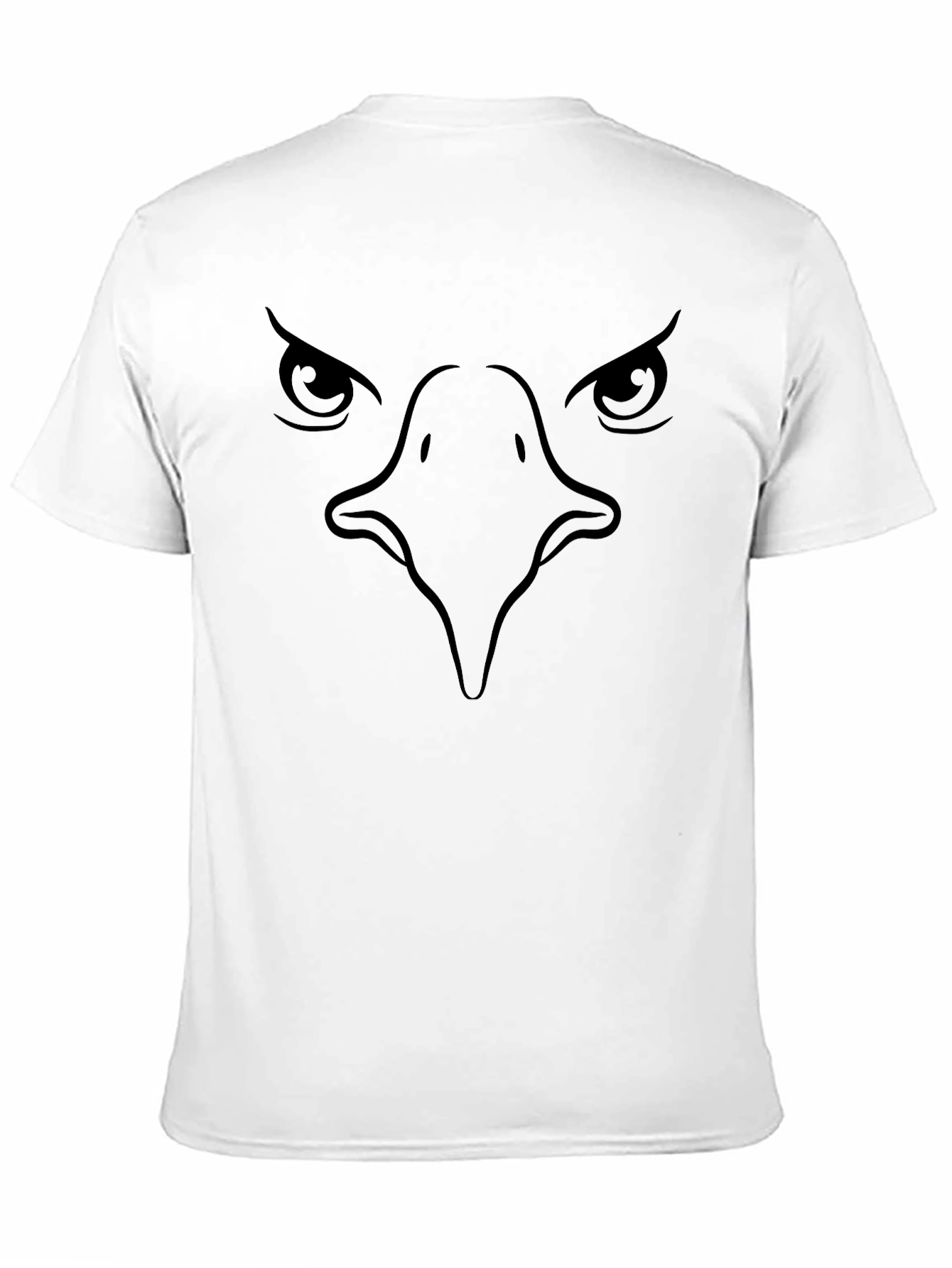 Black Eagle Face Graphic T-Shirt