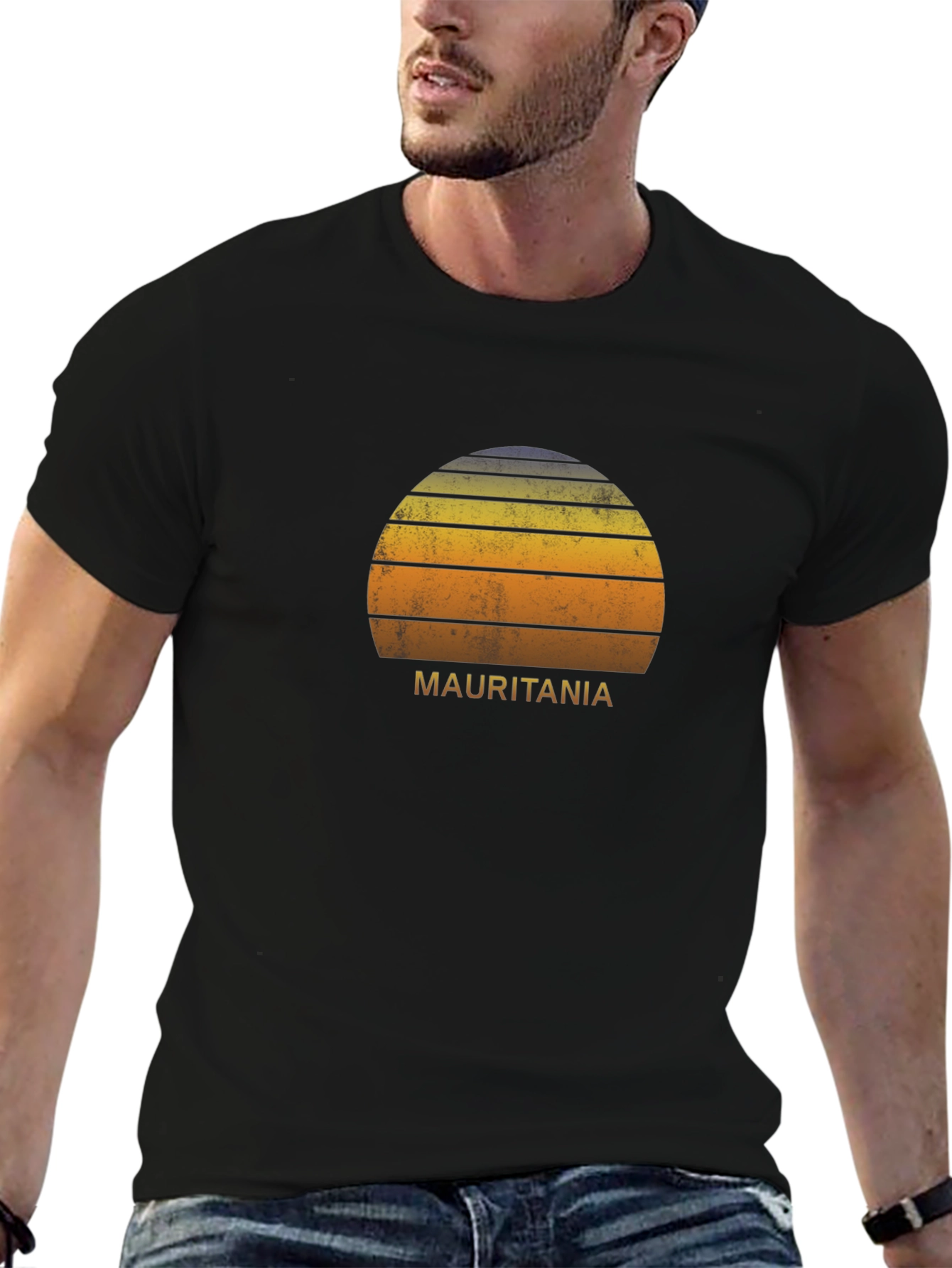 Retro Mauritania Sunset T-Shirt