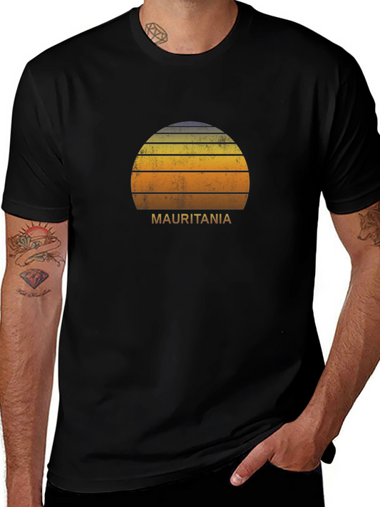 Retro Mauritania Sunset T-Shirt
