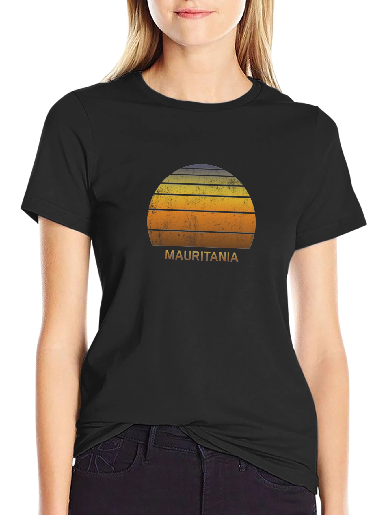 Retro Mauritania Sunset T-Shirt