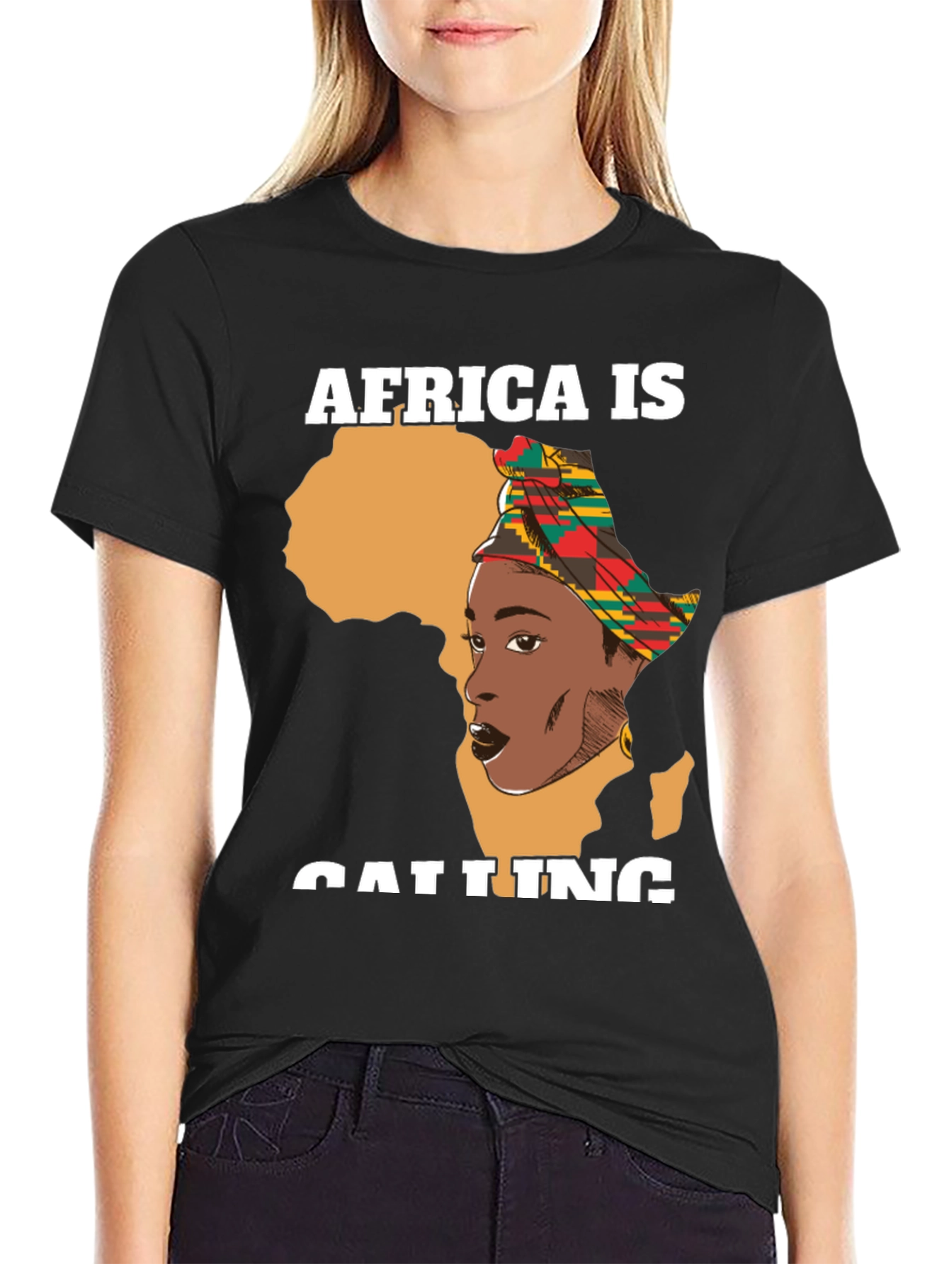 Africa is Calling Black T-Shirt