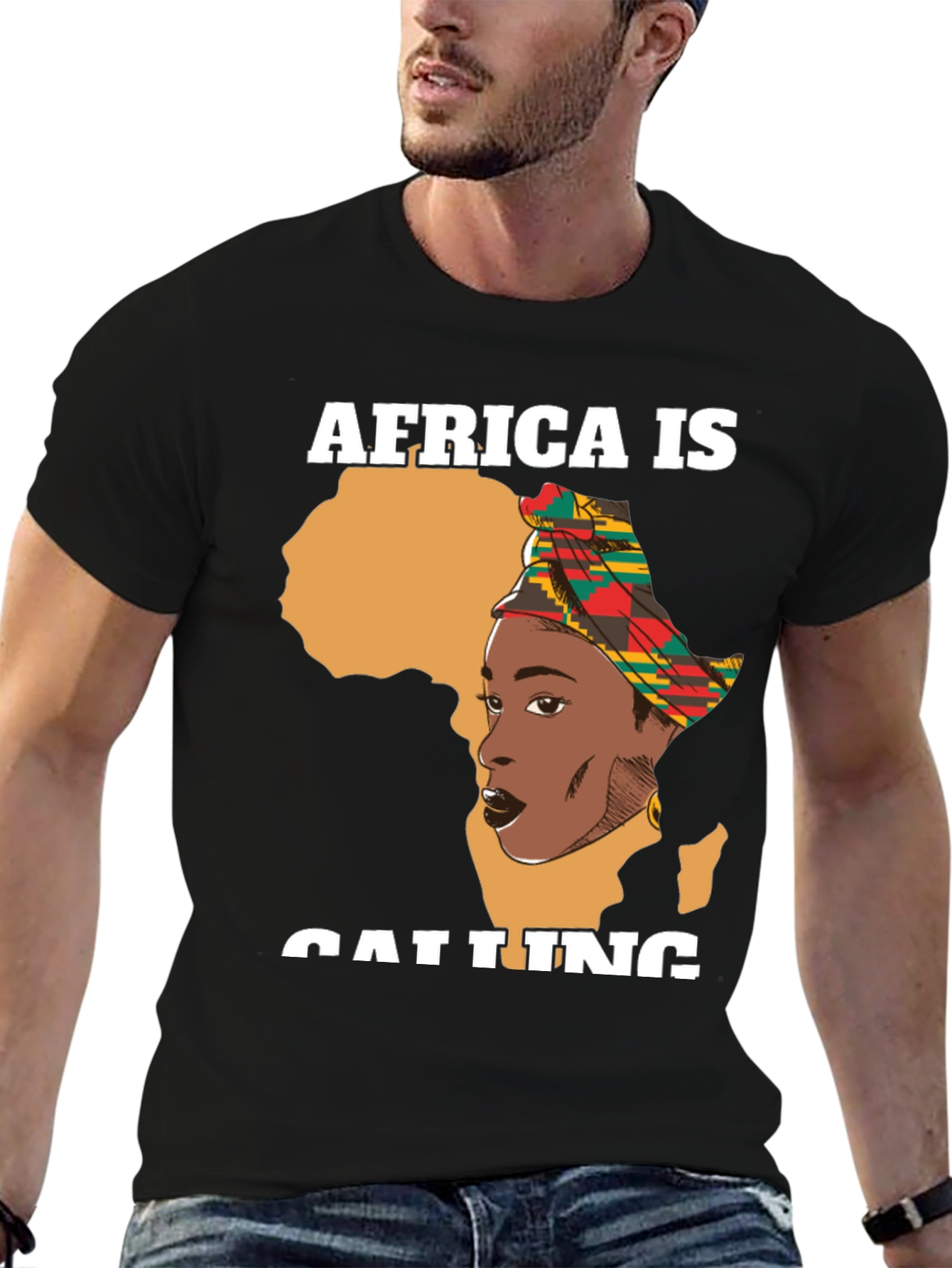 Africa is Calling Black T-Shirt