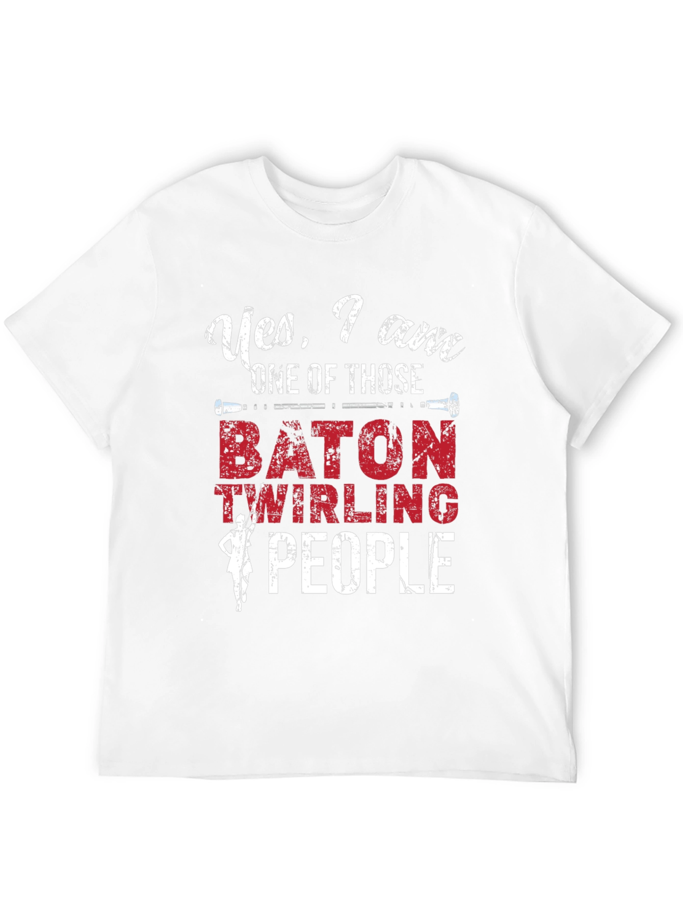 Baton Twirling People Graphic Tee - Unisex Cotton T-Shirt
