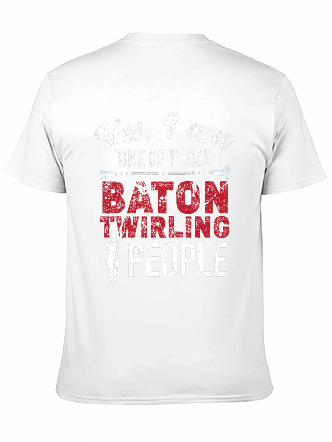 Baton Twirling People Graphic Tee - Unisex Cotton T-Shirt