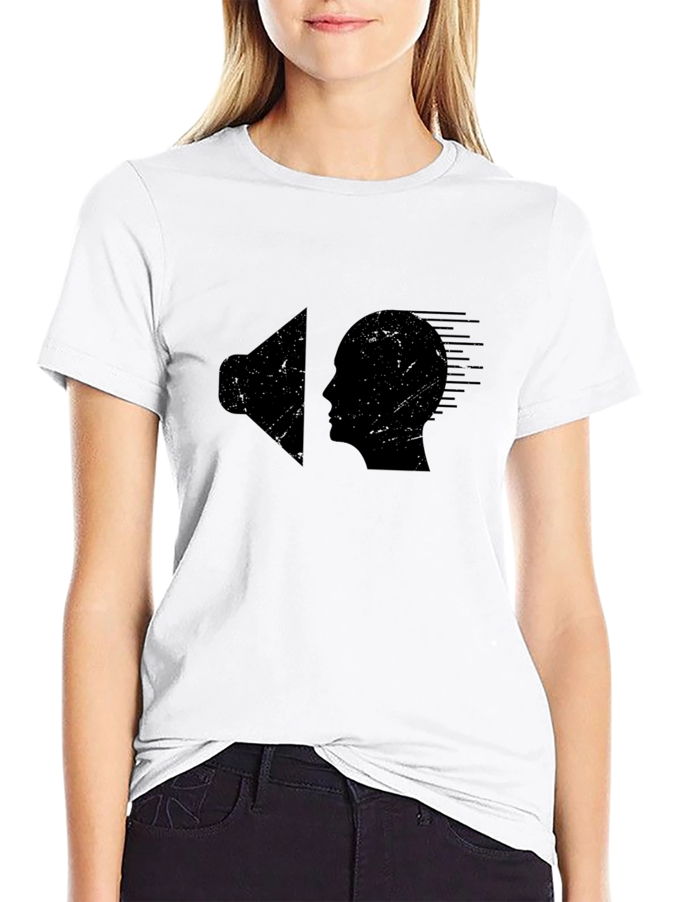 Sound Mind Mens Black Graphic Tee