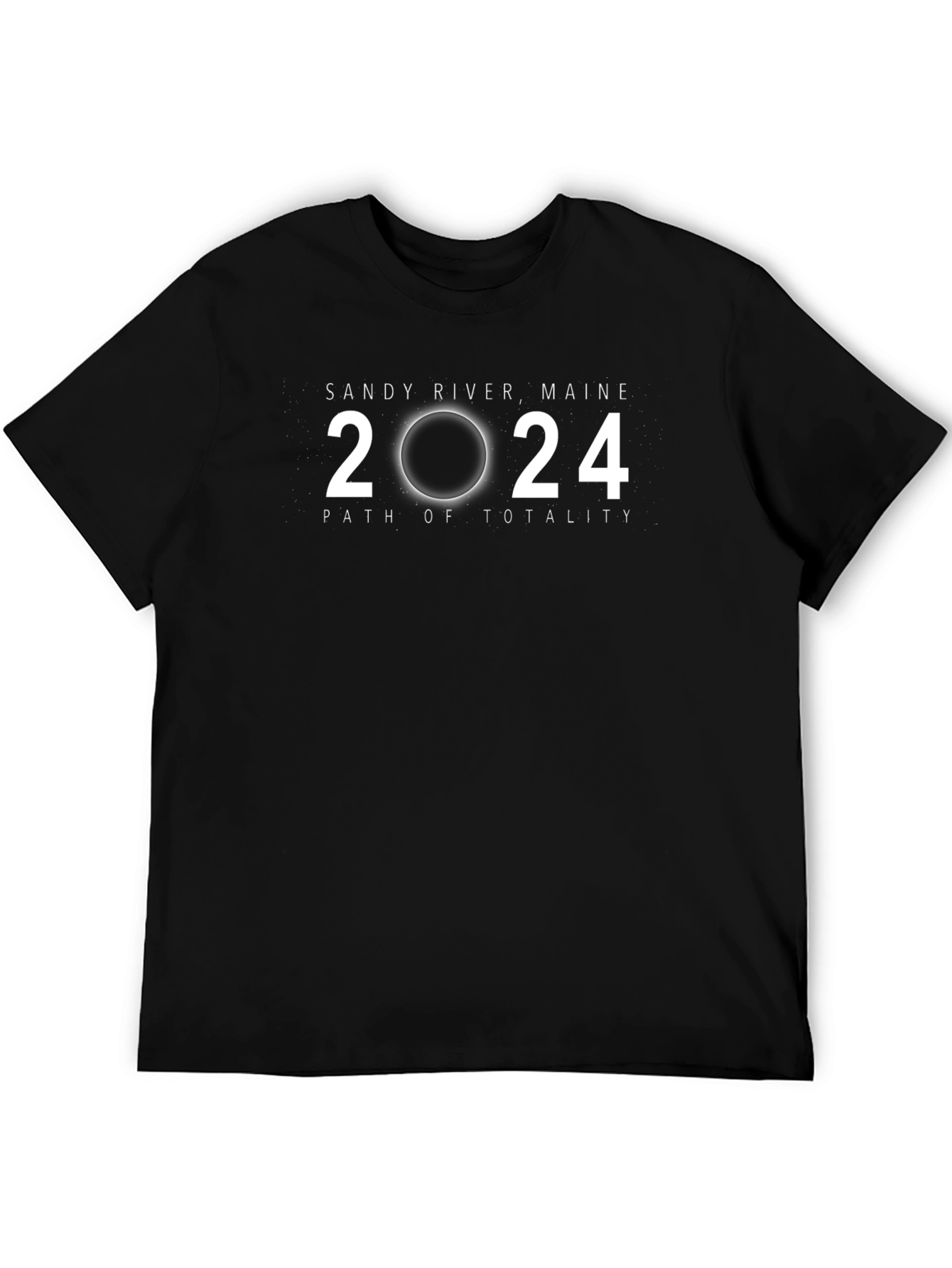 Sandy River Maine 2024 Path of Totality Eclipse T-Shirt