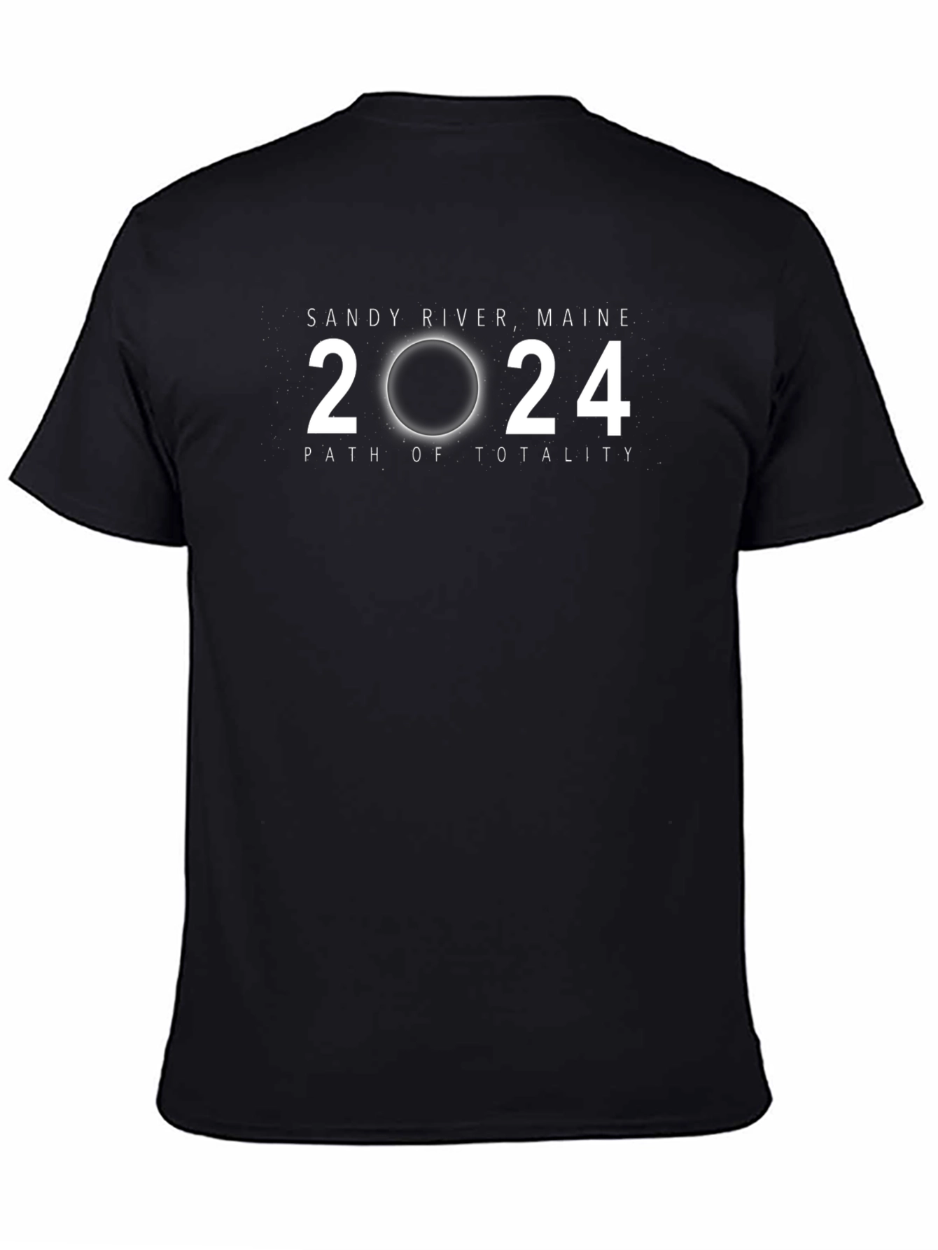 Sandy River Maine 2024 Path of Totality Eclipse T-Shirt