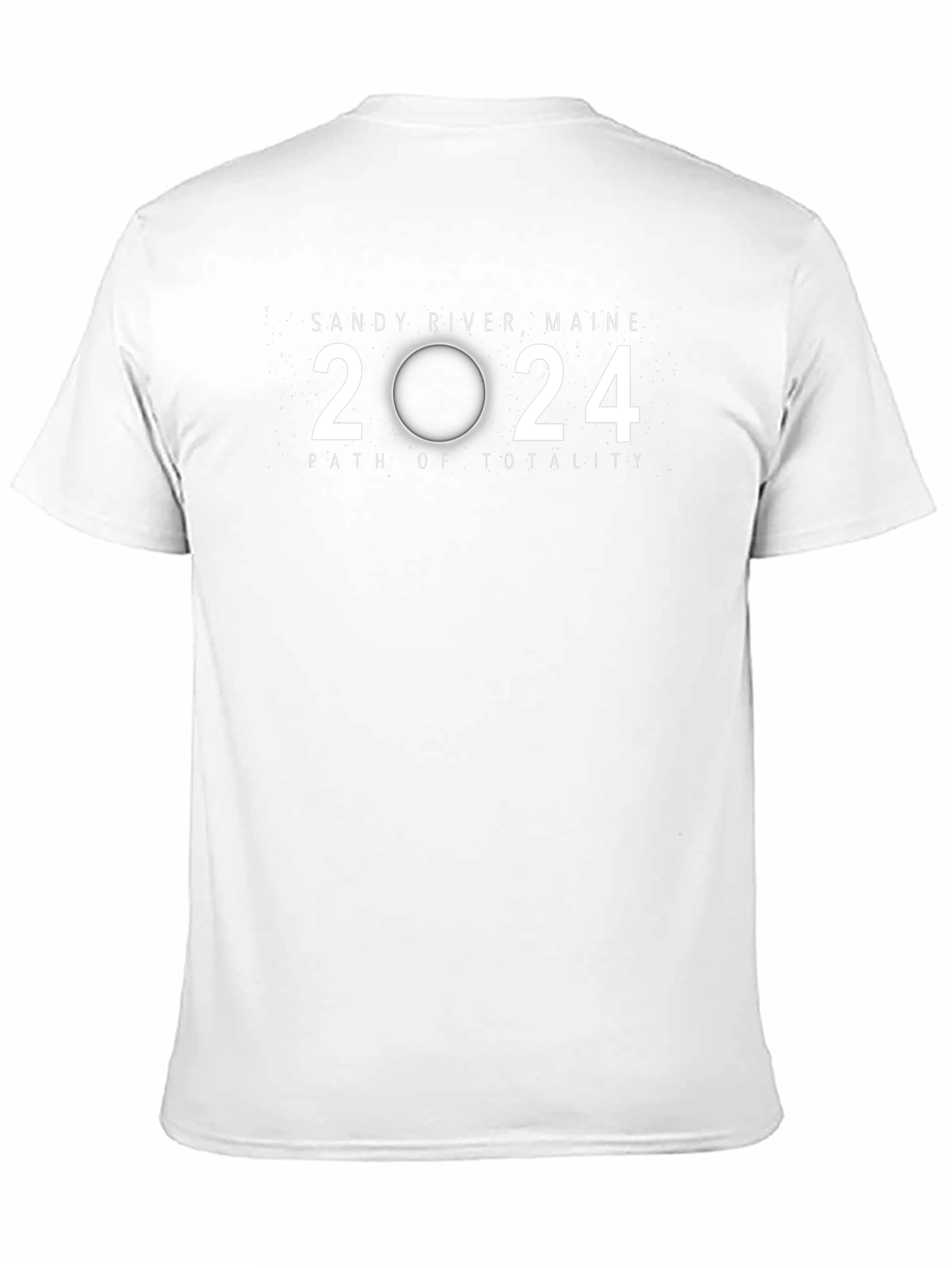 Sandy River Maine 2024 Path of Totality Eclipse T-Shirt