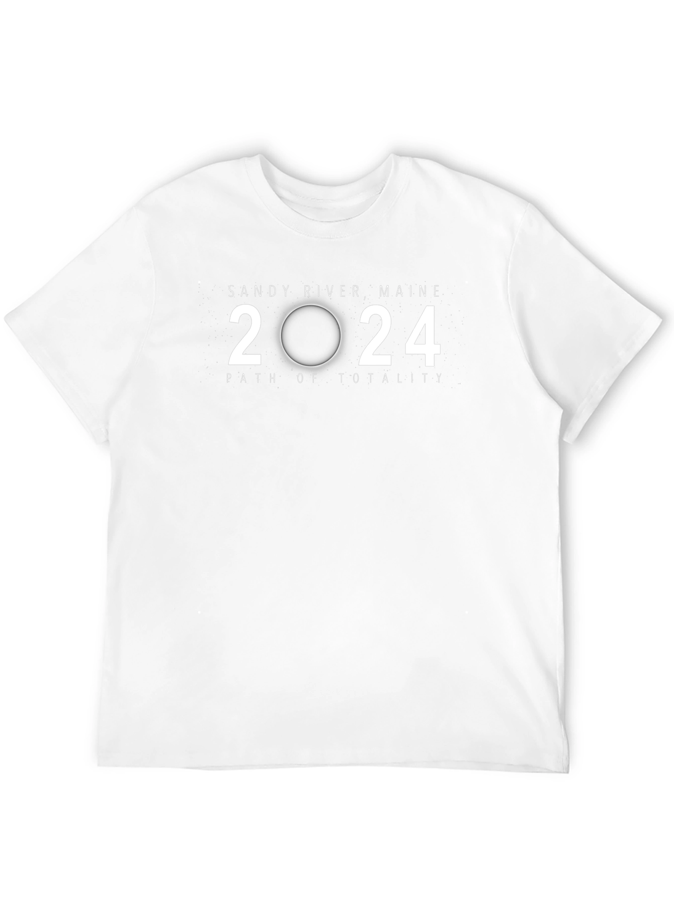 Sandy River Maine 2024 Path of Totality Eclipse T-Shirt