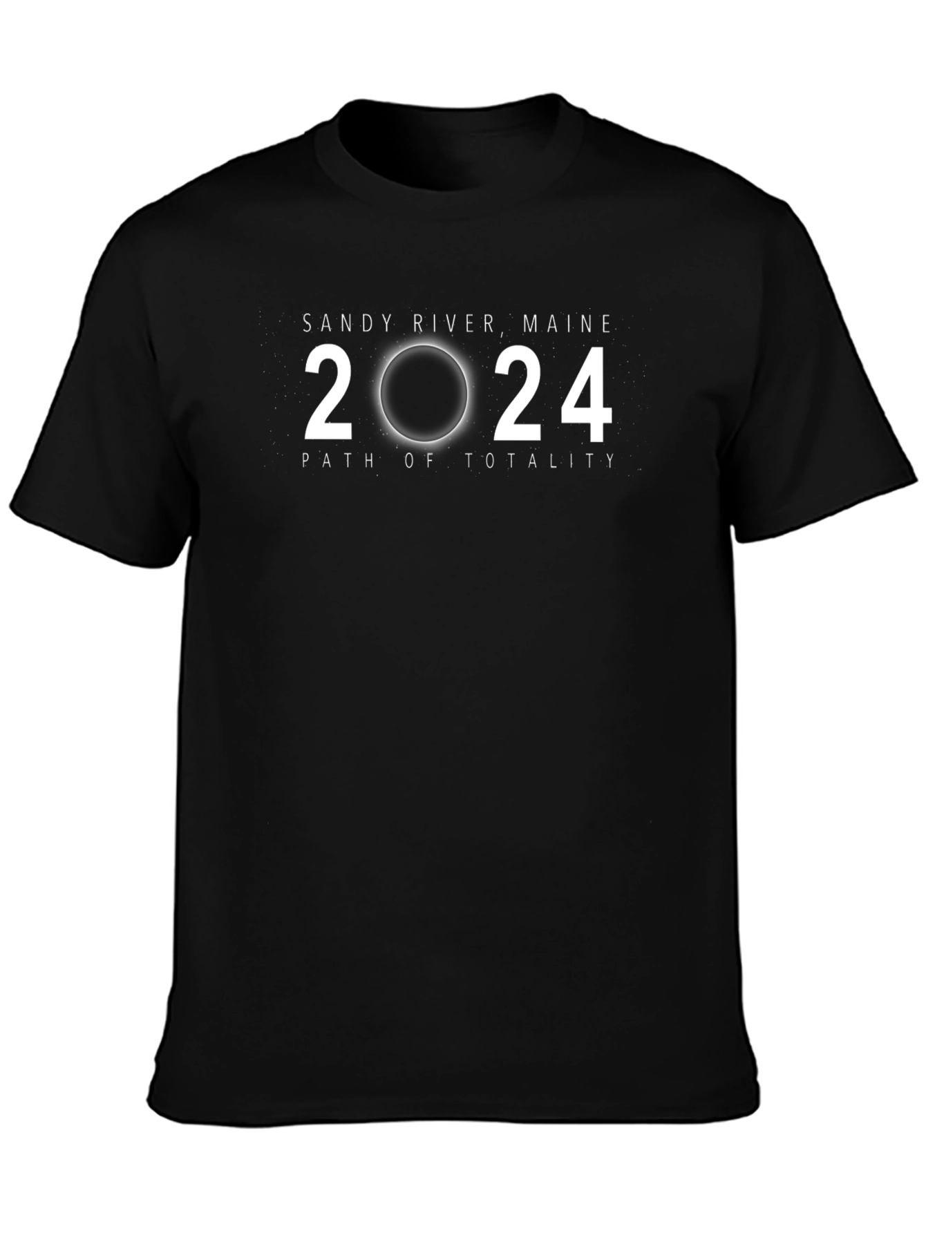 Sandy River Maine 2024 Path of Totality Eclipse T-Shirt