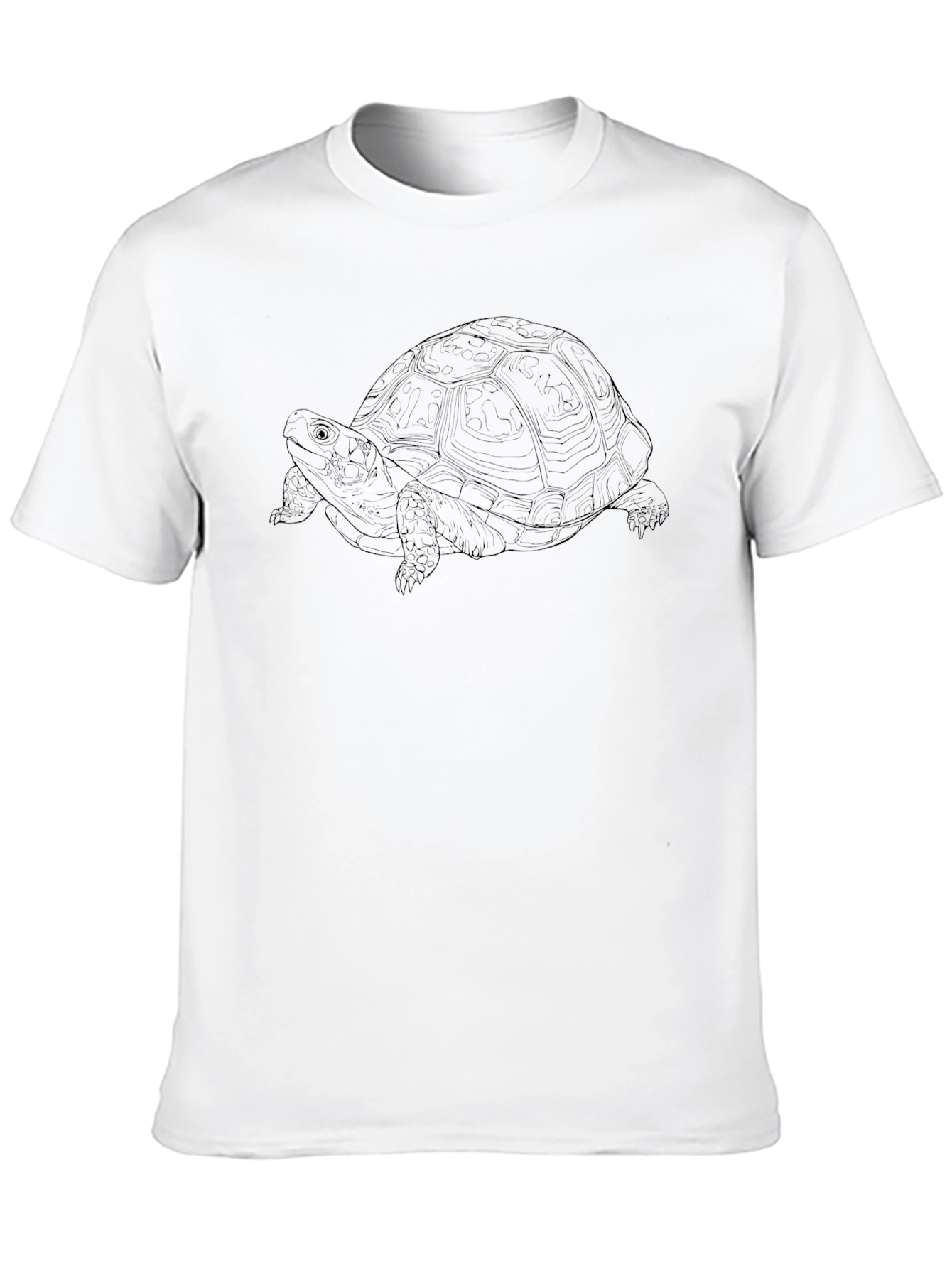 Turtle Outline Graphic T-Shirt - Black