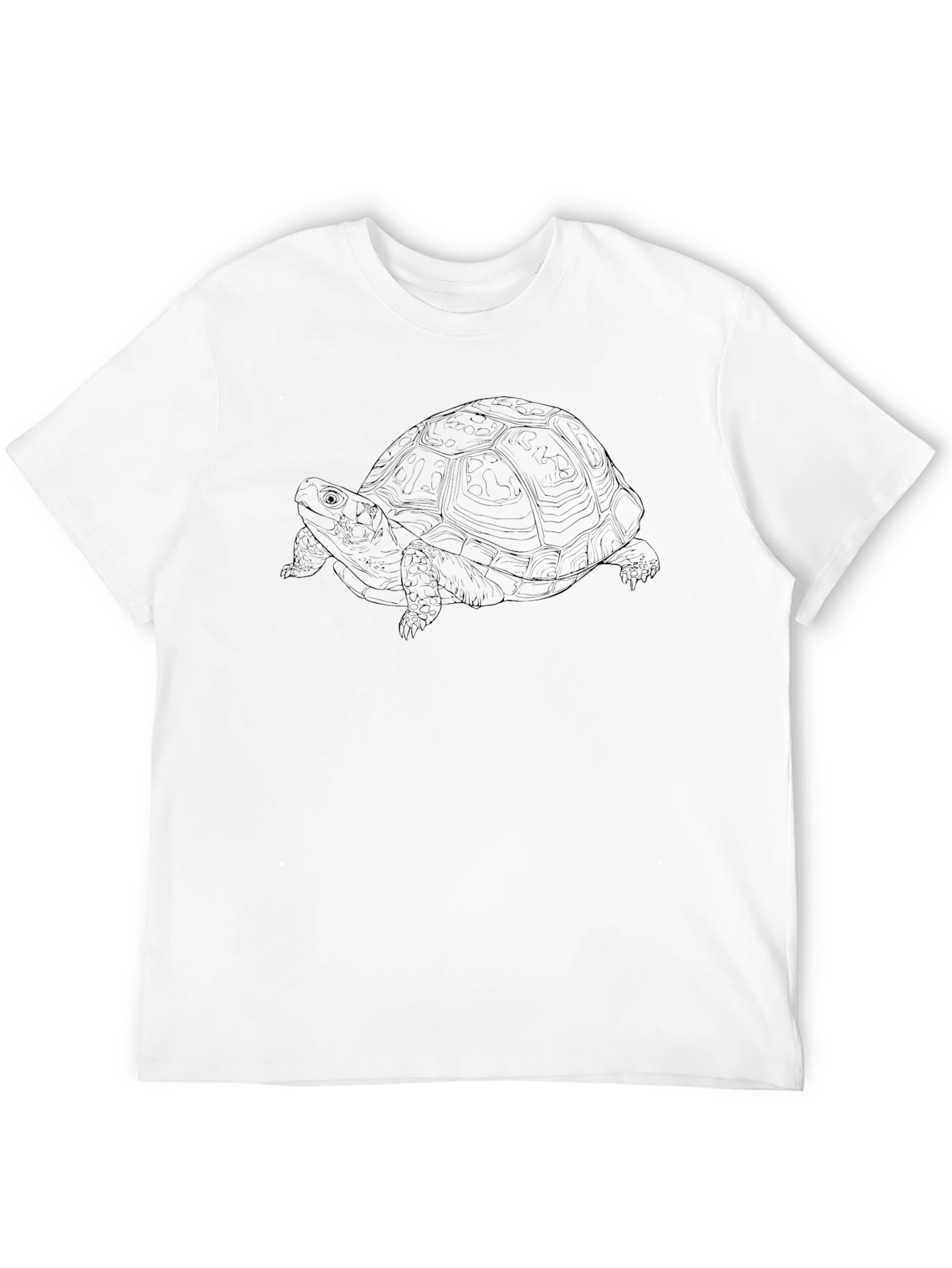 Turtle Outline Graphic T-Shirt - Black