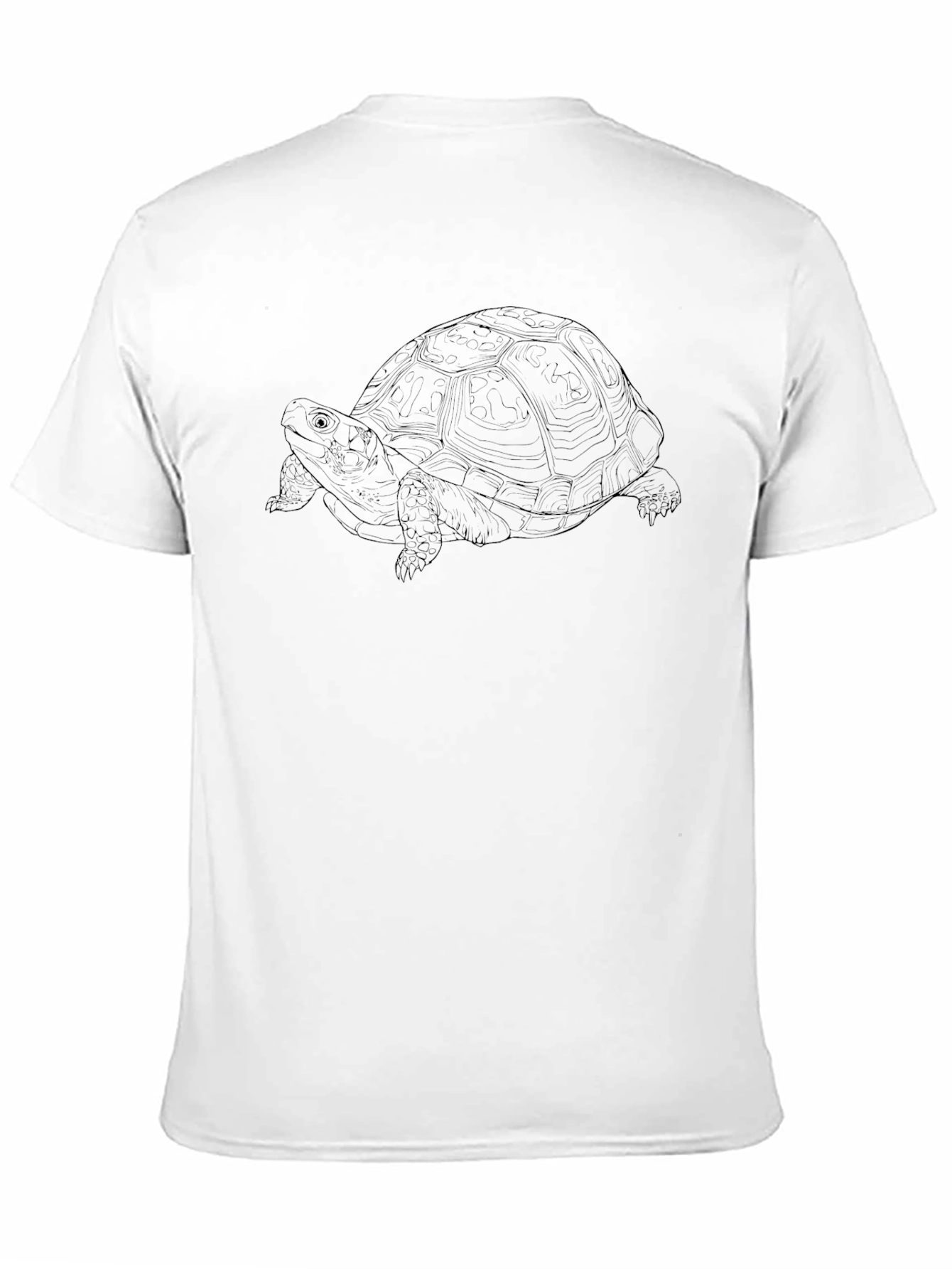 Turtle Outline Graphic T-Shirt - Black