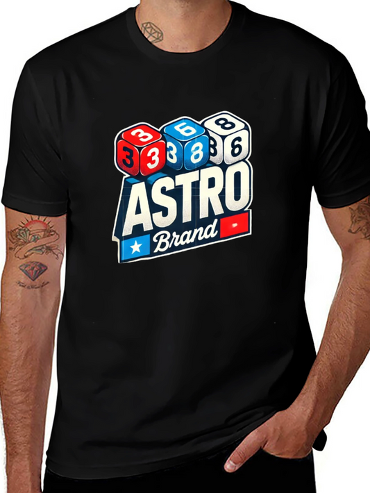 Astro Brand Dice Graphic Black T-Shirt